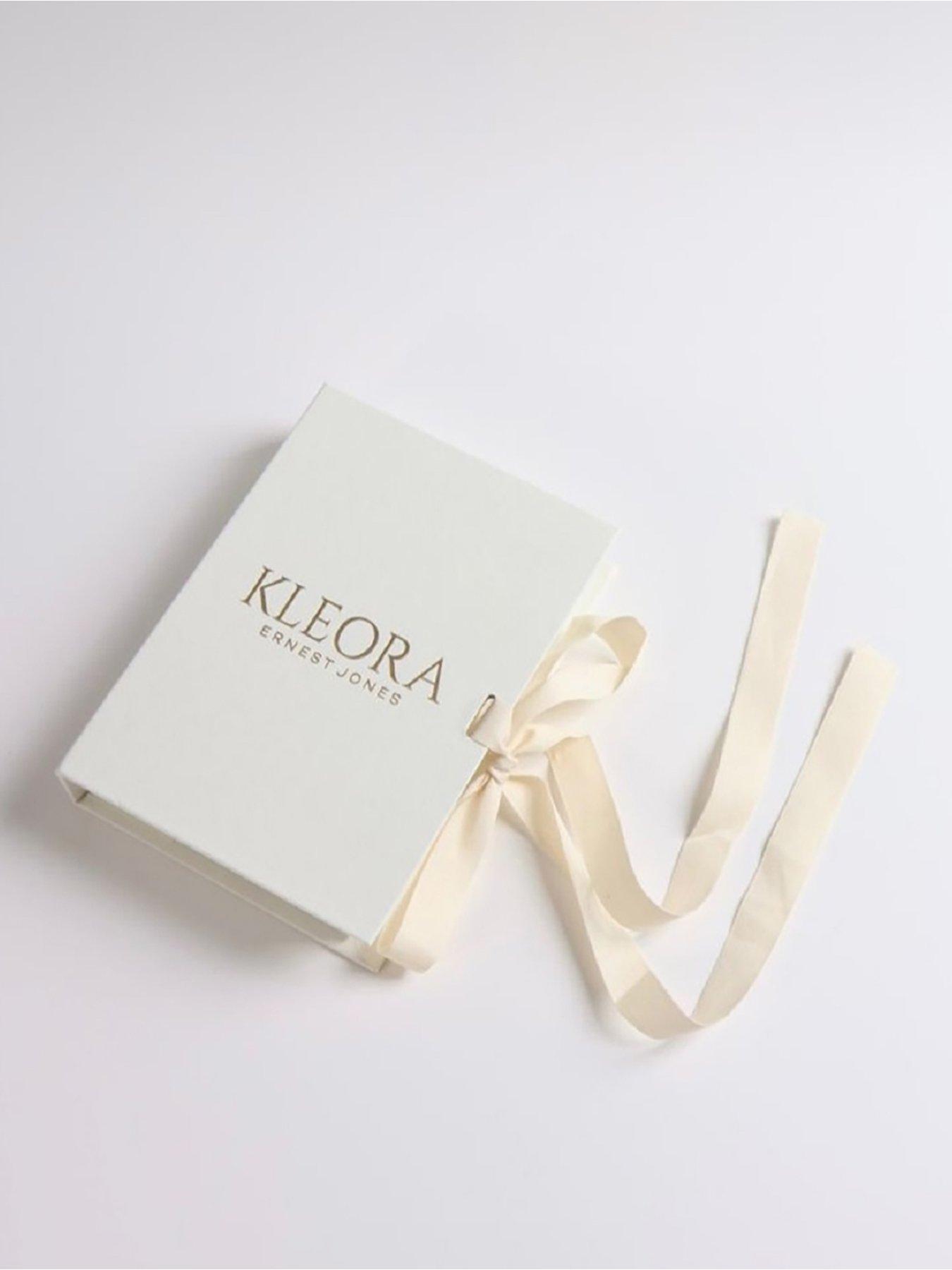 Image 5 of 6 of Kleora KLEORA AURORA Modern Electrum Miracle Plate Diamond Circle Stud Earrings