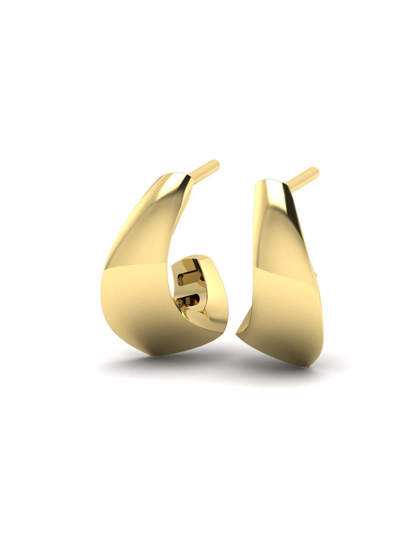 Image 2 of 5 of Kleora KLEORA ODYSSEY Modern Electrum Curved Earrings