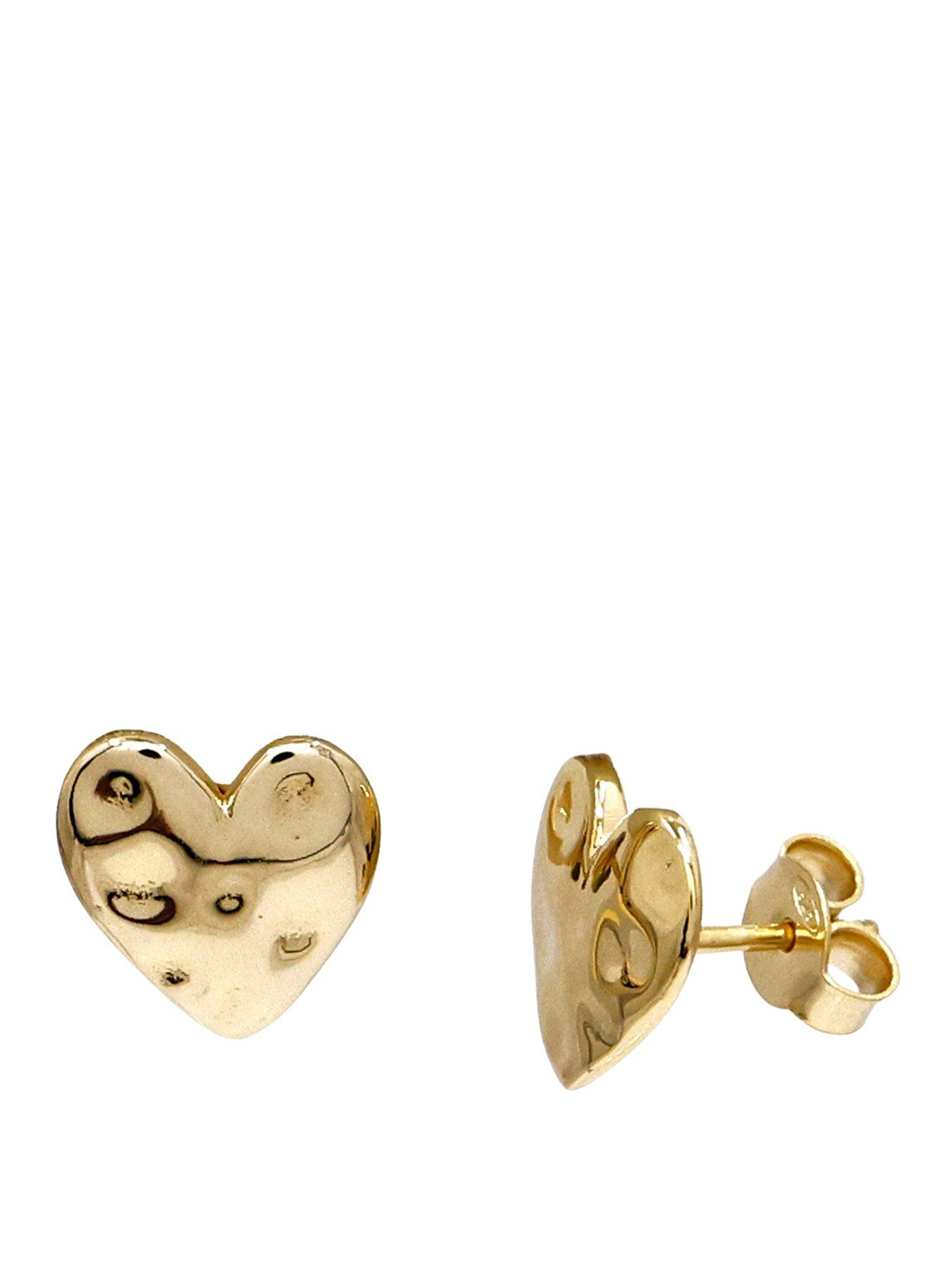 the-edit-hs-edit-hearts-18ct-yellow-gold-plated-sterling-silver-hammered-heart-stud-earrings