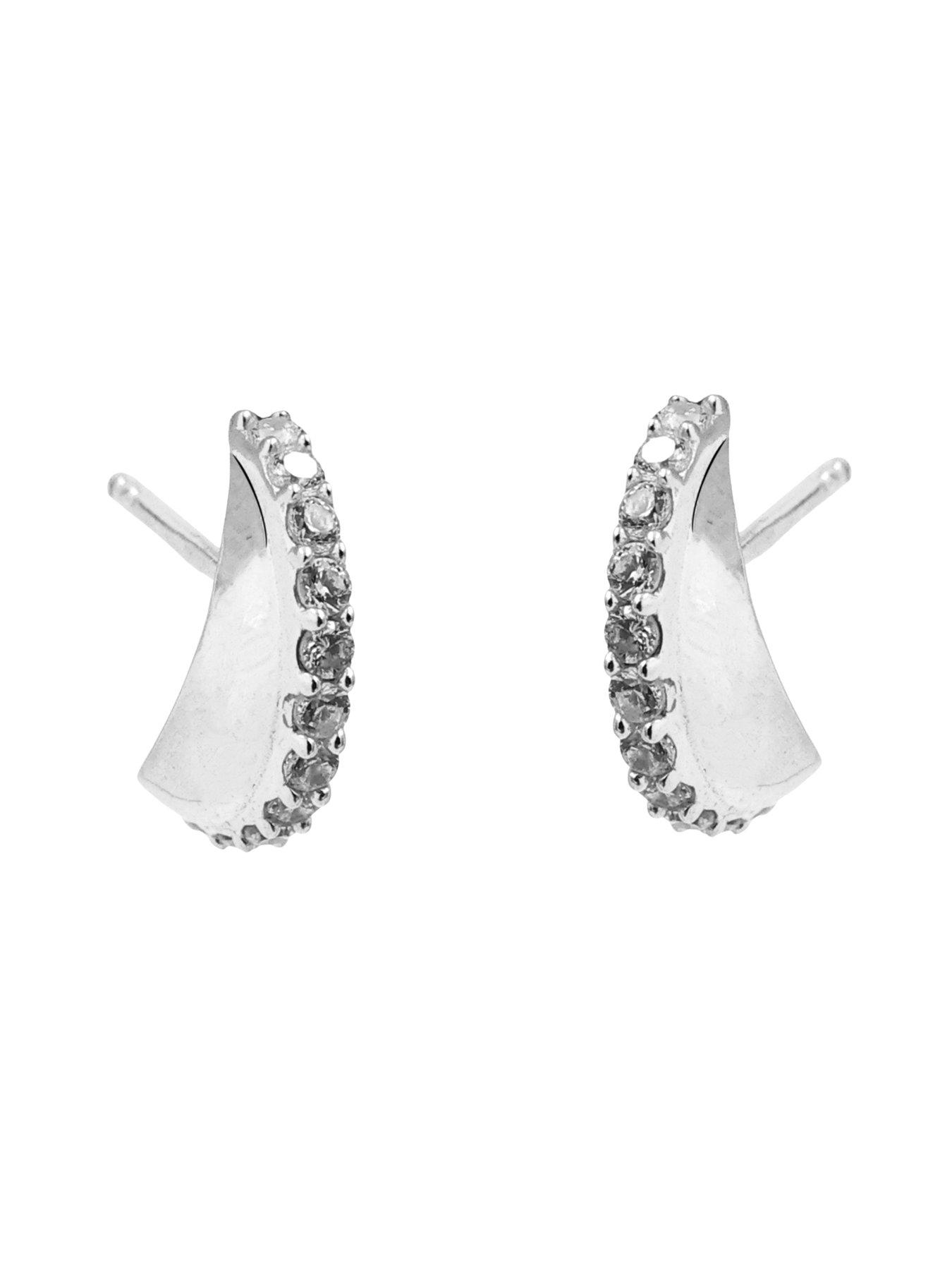 the-edit-hs-edit-teardrop-sterling-silver-cubic-zirconia-chunky-drop-stud-earringsstillFront