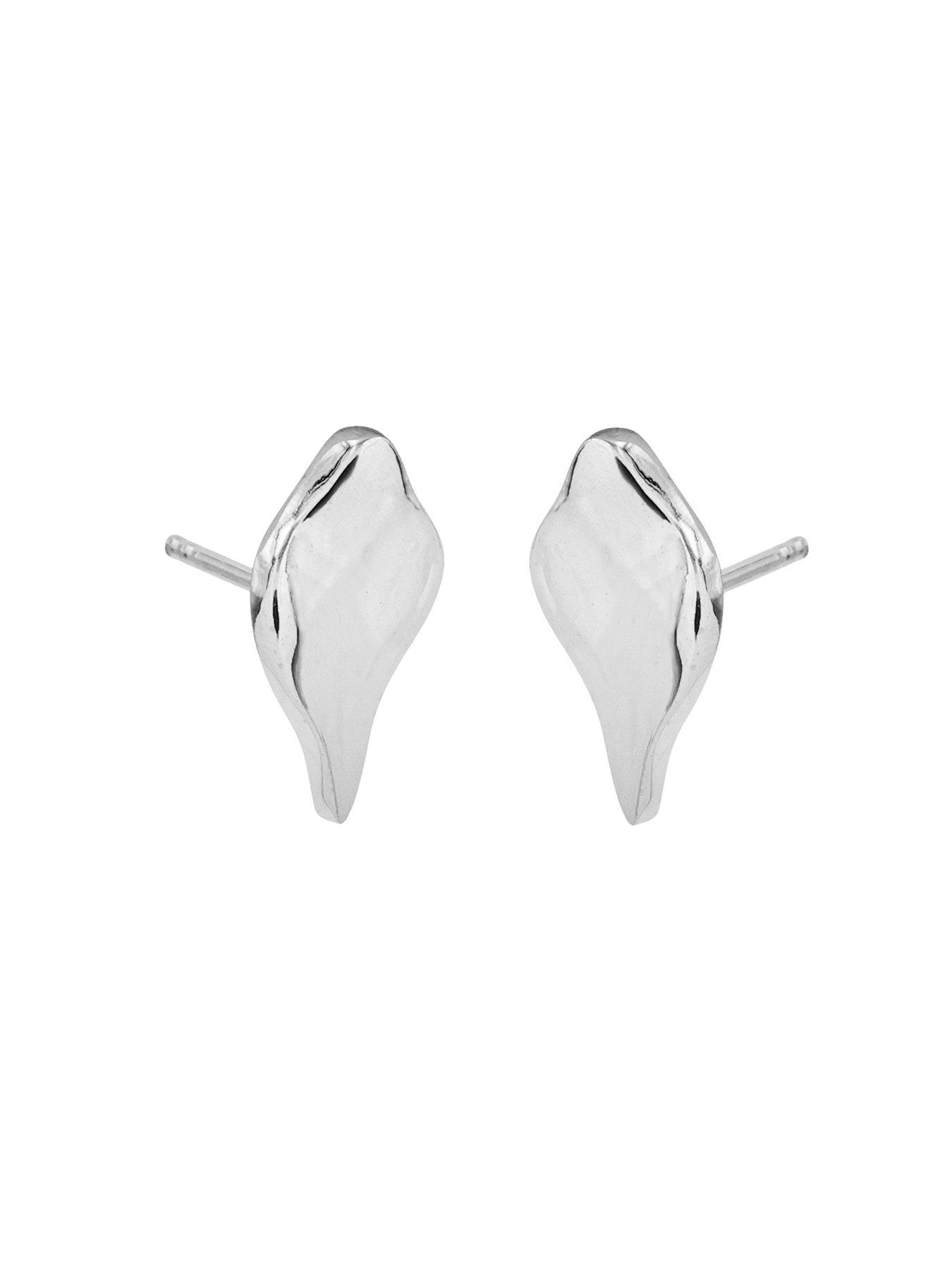 the-edit-hs-edit-molten-sterling-silver-moulded-pebble-stud-earringsstillFront