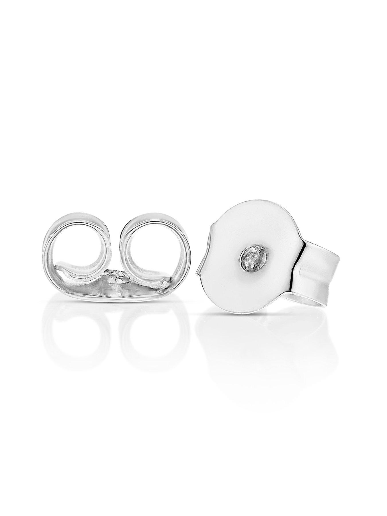Image 2 of 6 of Harriet Sterling Silver 1ct Lab-Grown Diamond Graduated Dew Drop Stud Earrings