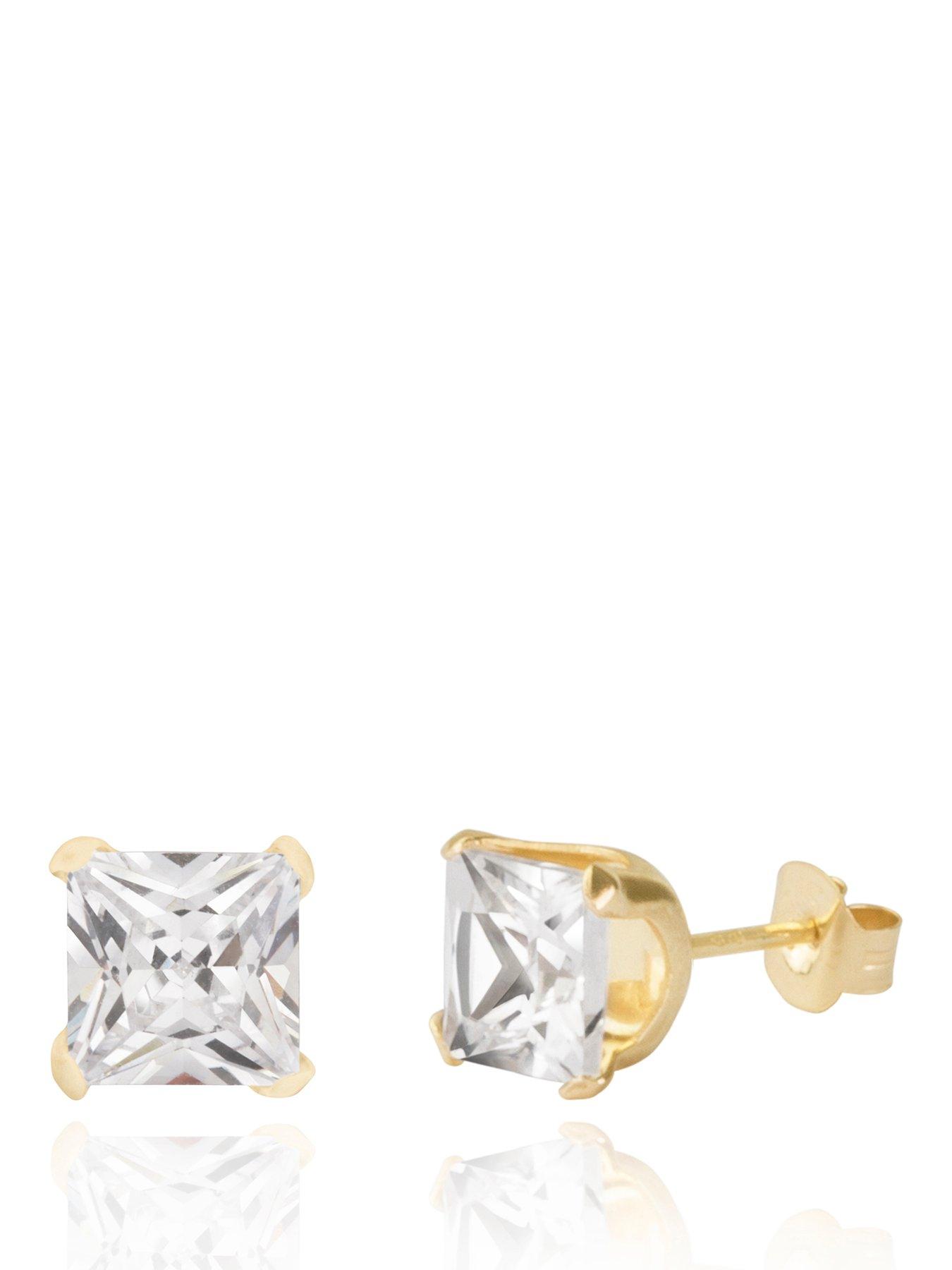 h-samuel-9ct-yellow-gold-cubic-zirconia-square-6mm-stud-earrings