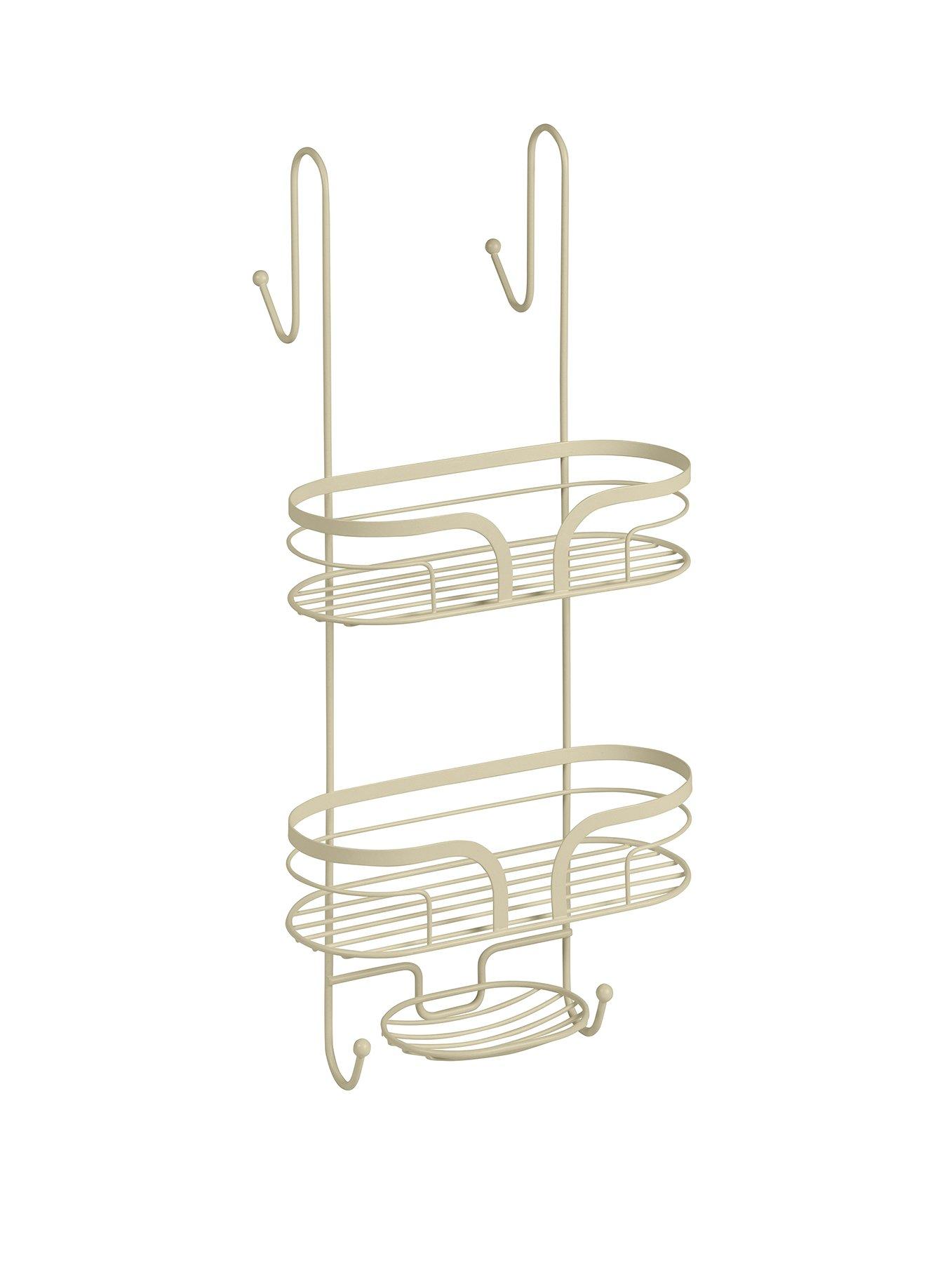 Image 1 of 2 of Showerdrape Dante 2 Tier Shower Caddy With Soap Basket Beige