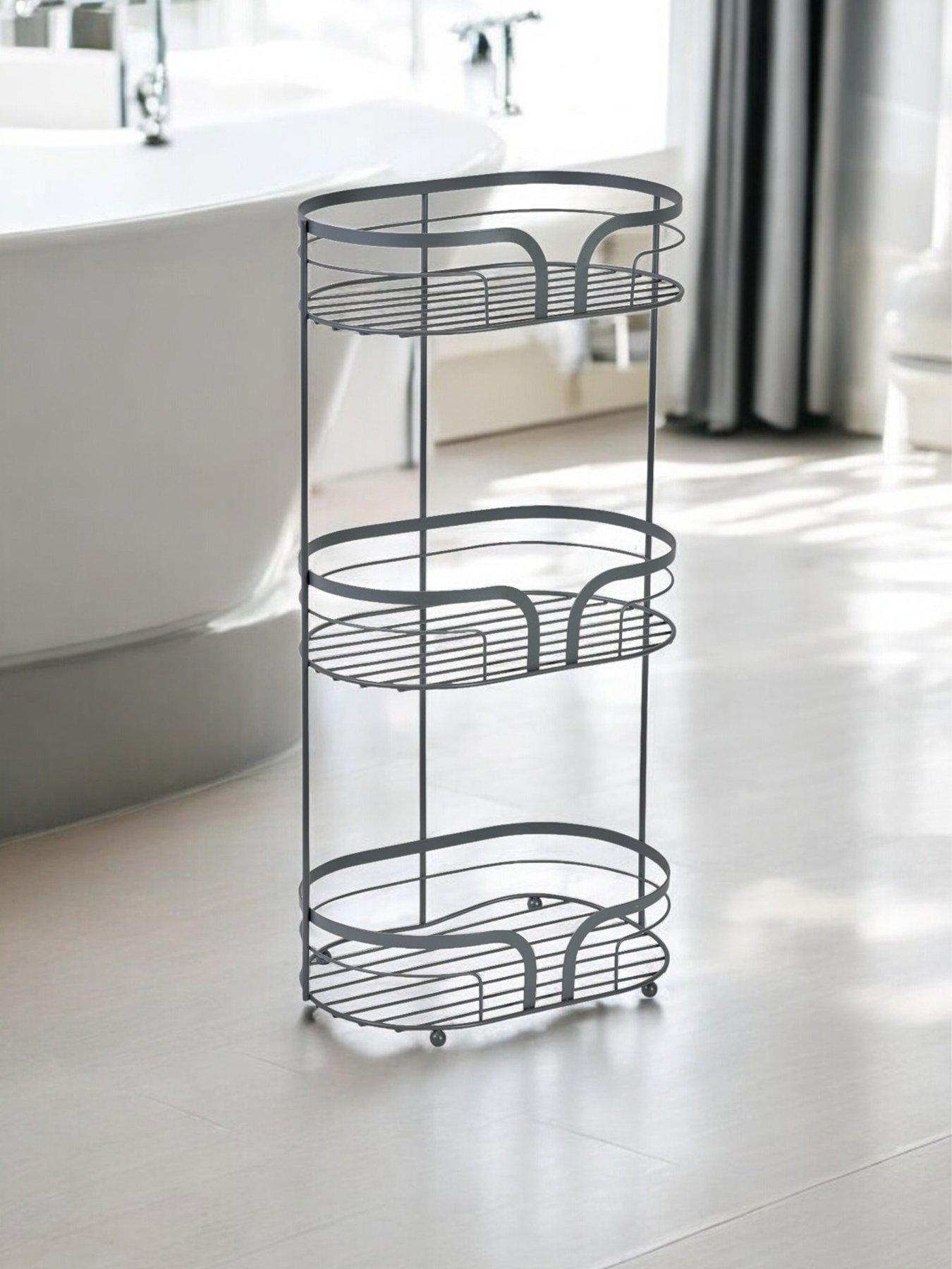 Image 1 of 3 of Showerdrape Dante Floor Caddy Grey