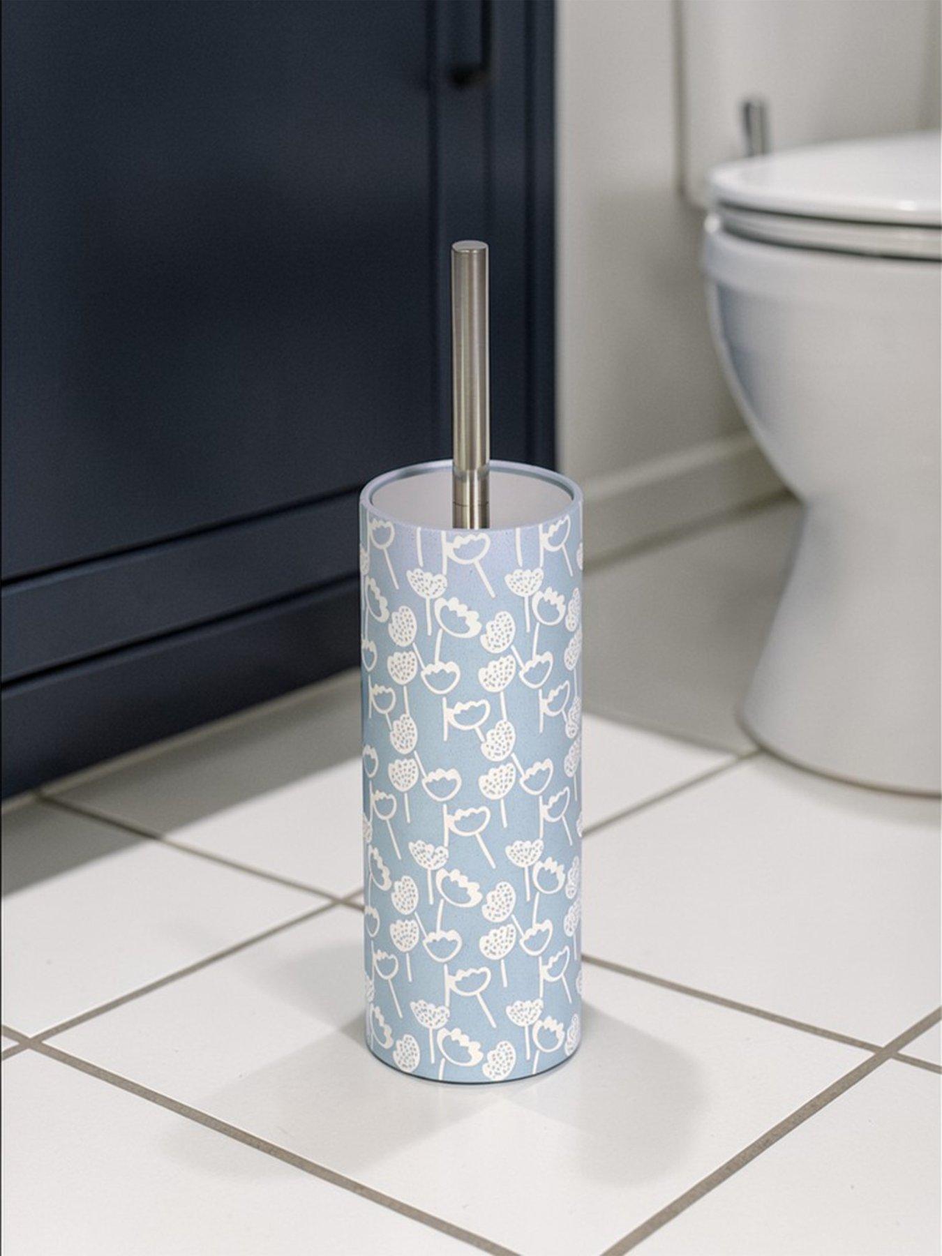 Image 3 of 6 of Showerdrape Buttercup Light Blue Floral 4 Piece Bathroom Accessory Set