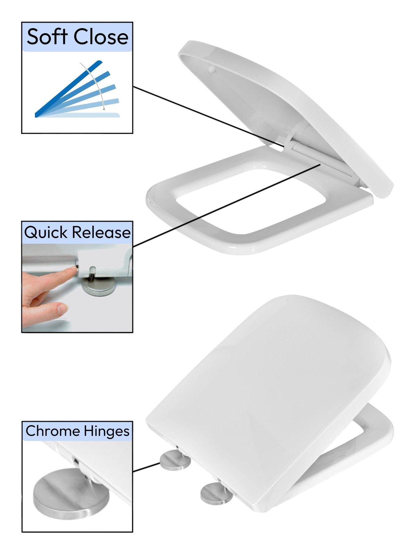 Image 3 of 6 of Showerdrape Malaga Square Toilet Seat
