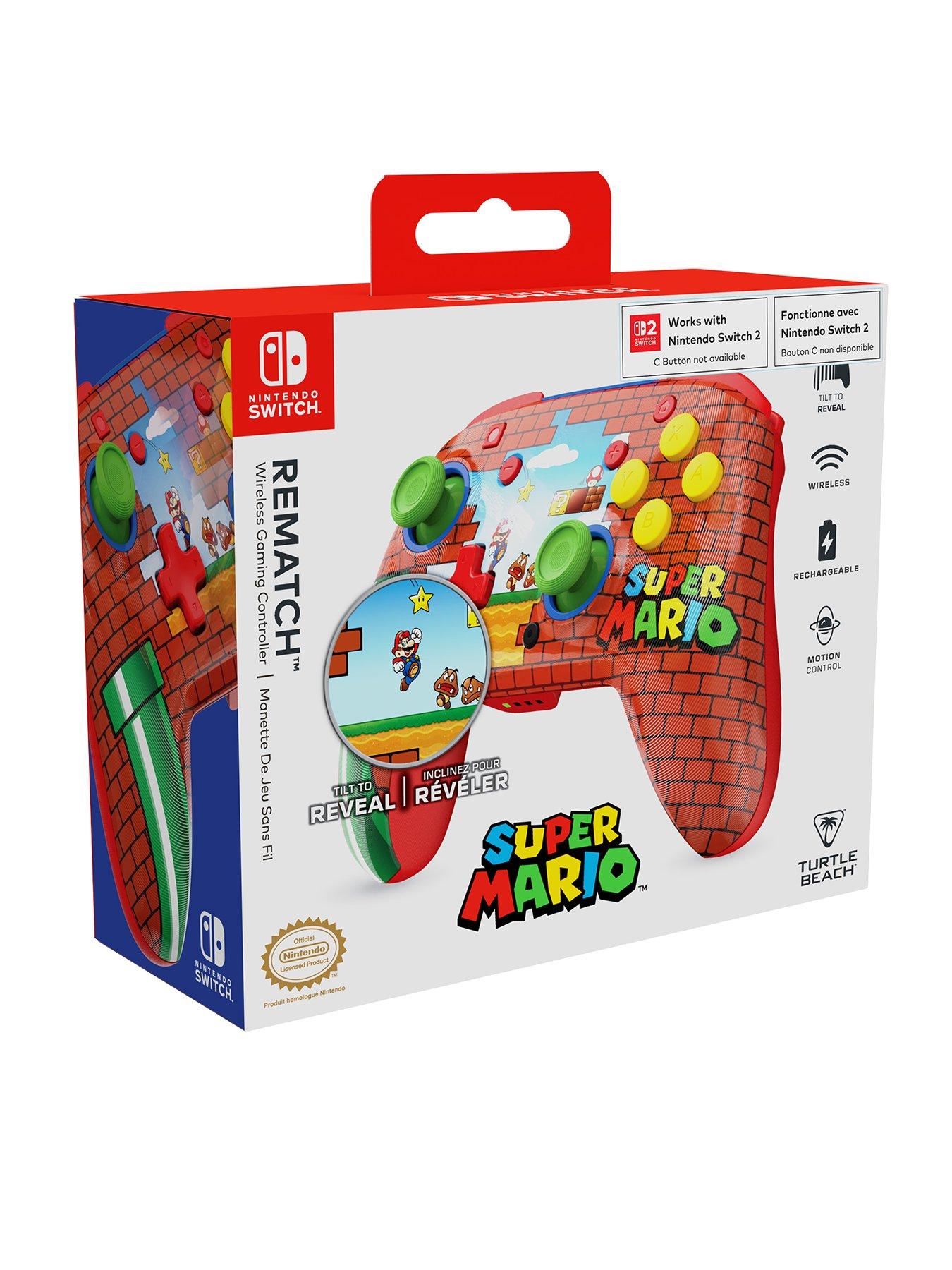 Image 2 of 8 of Turtle Beach Rematch Wireless - NS - Mario Bricks Reveal