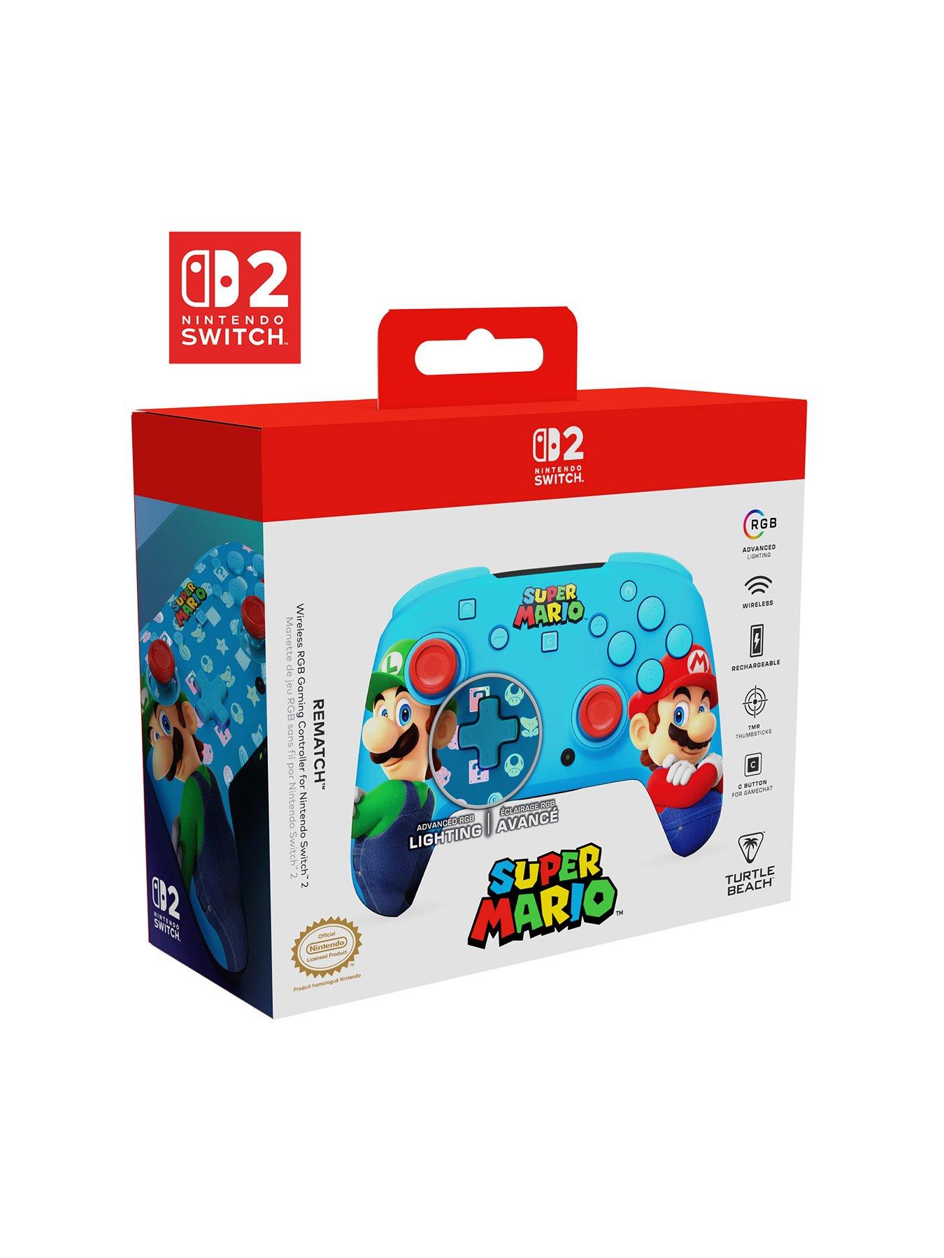 Image 2 of 7 of Turtle Beach Rematch Nintendo Switch 2 Wireless Mario & Luigi