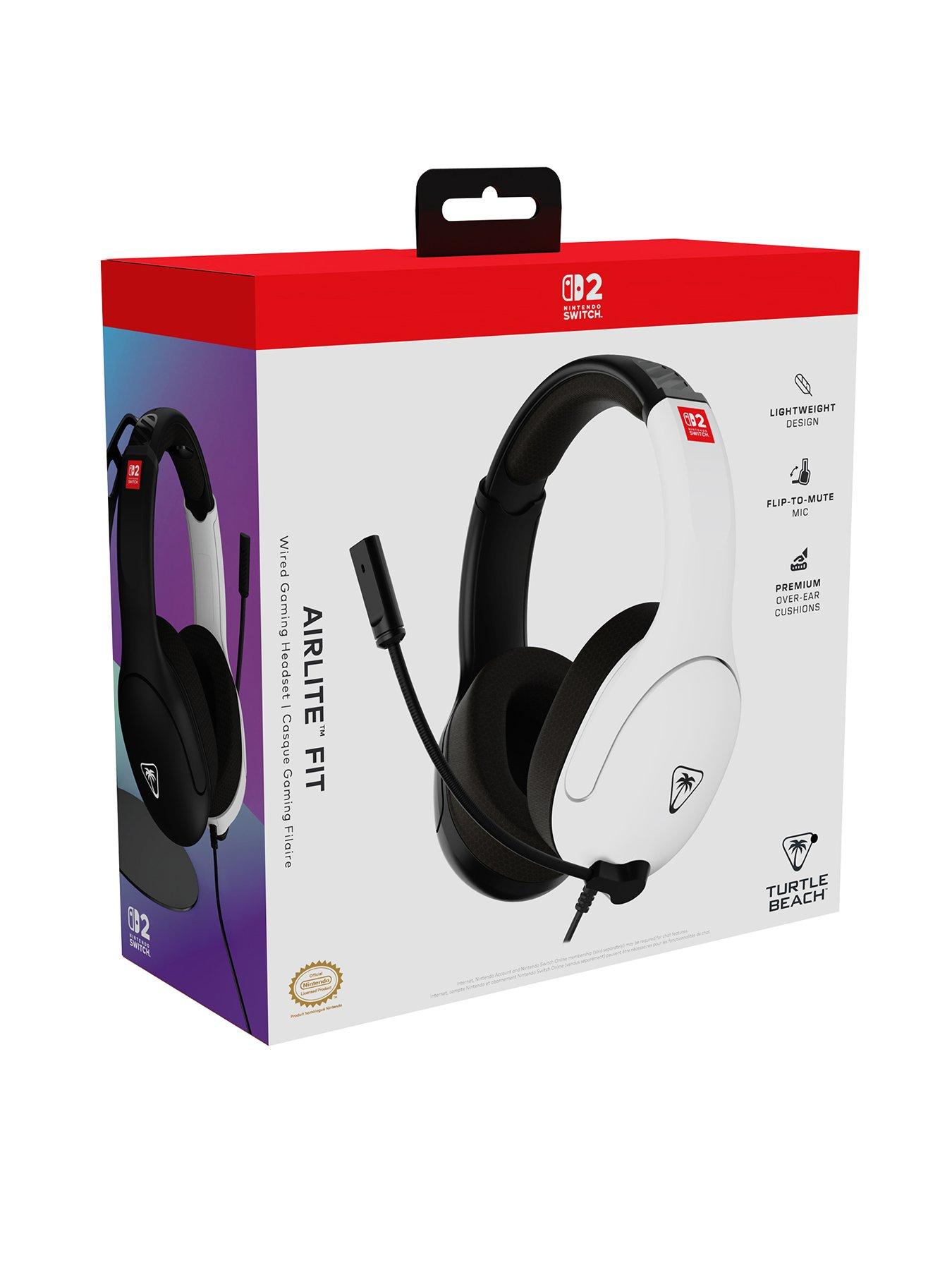 Image 2 of 8 of Turtle Beach Airlite Fit Headset - NS2 - Black &amp; White