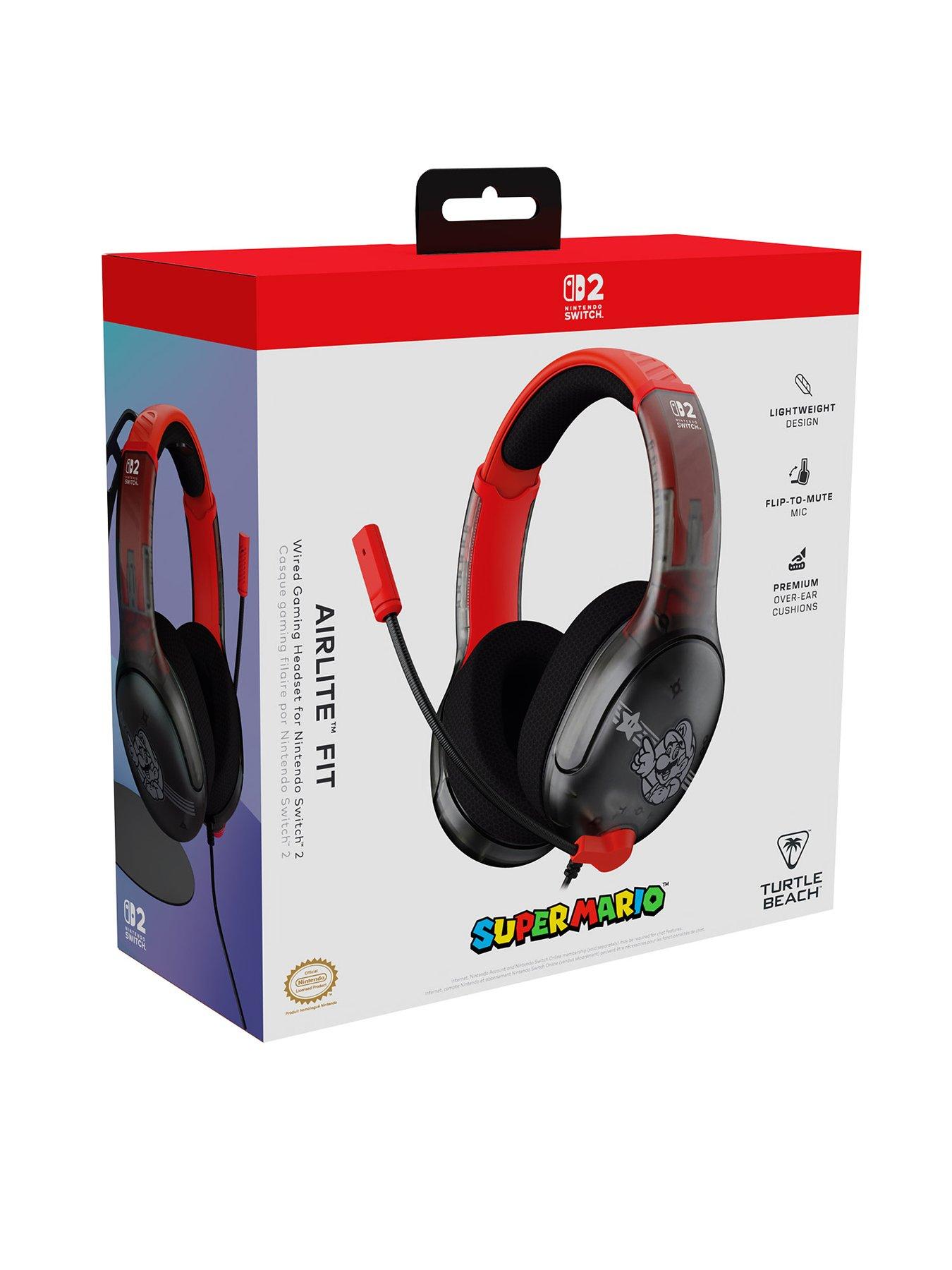 Image 2 of 7 of Turtle Beach Airlite Fit Headset - NS2 - Mario Star