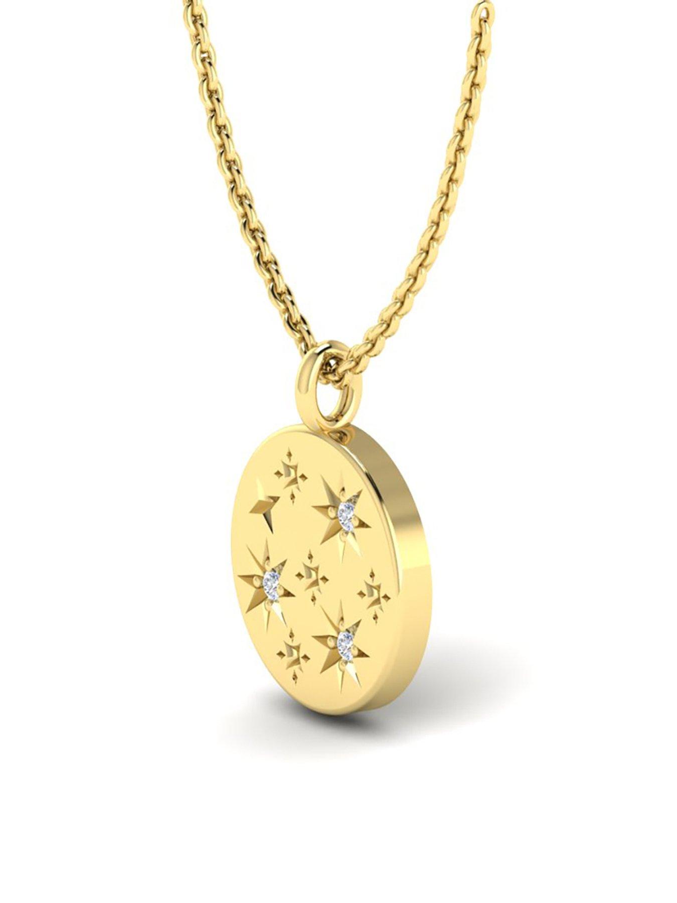 kleora-aurora-modern-electrum-diamond-star-burst-disc-pendantstillFront