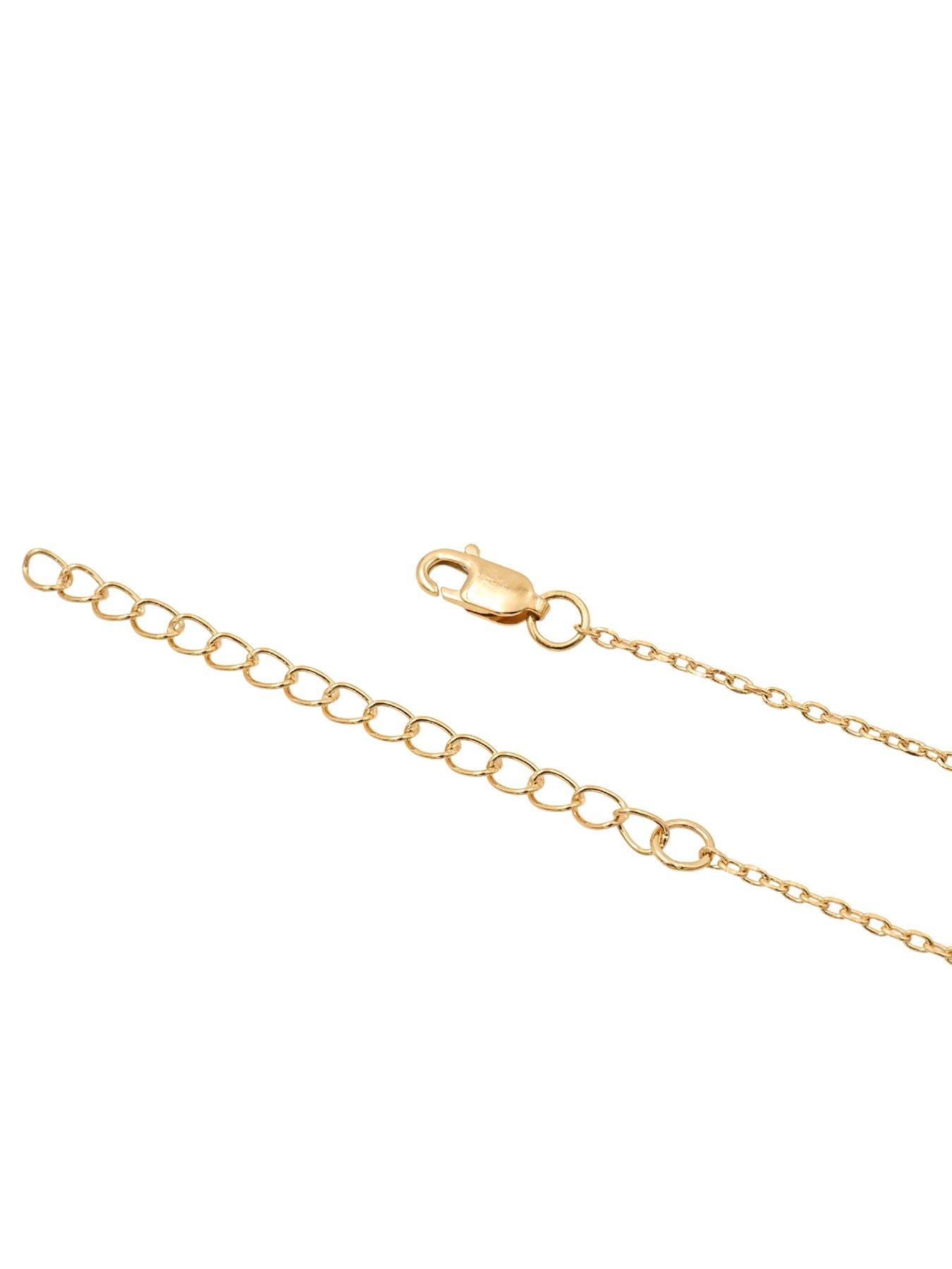 Image 3 of 4 of The Edit HS The Edit MOLTEN 18ct Yellow Gold Plated Sterling Silver Moulded Coin Disc Pendant Necklace