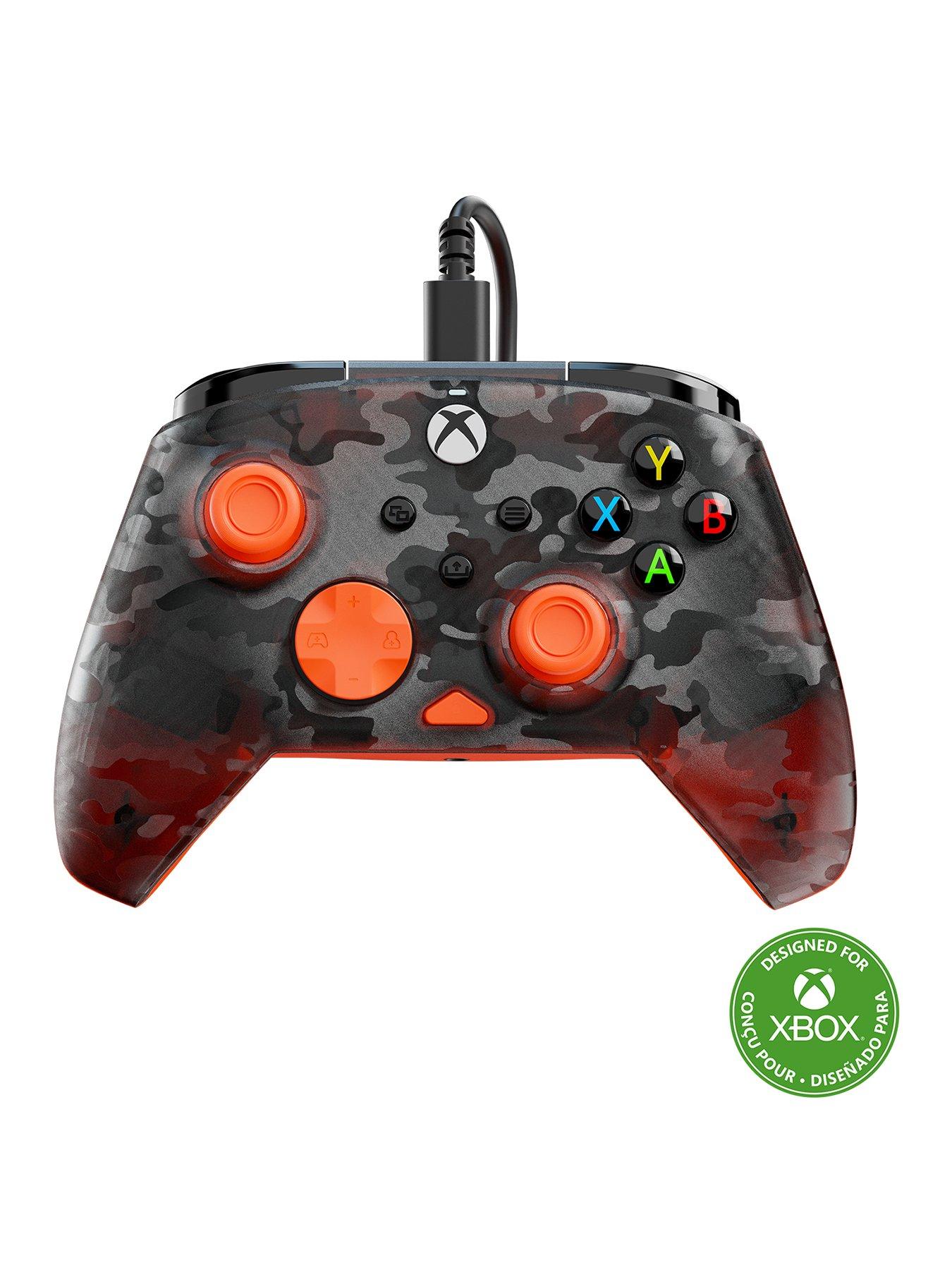 Image 1 of 7 of Turtle Beach Rematch Core Wired Controller - XB - Ghost Camo Black &amp; Orange