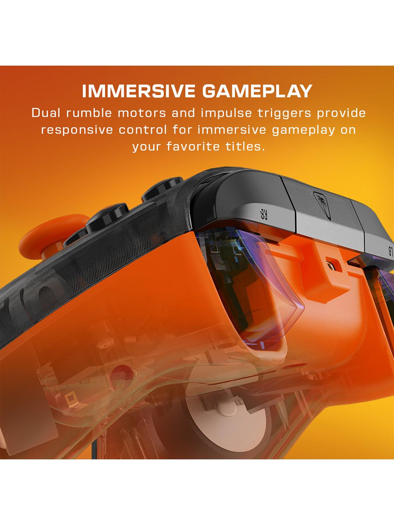 Image 4 of 7 of Turtle Beach Rematch Core Wired Controller - XB - Ghost Camo Black &amp; Orange