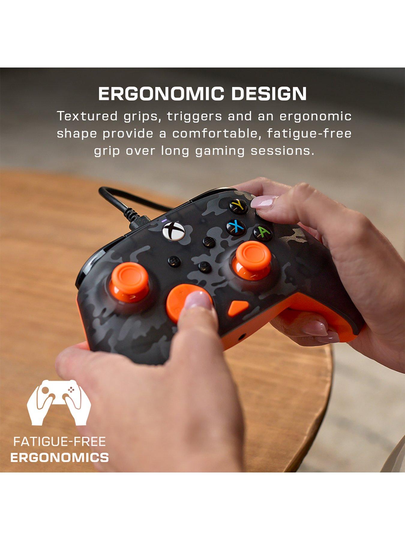 Image 6 of 7 of Turtle Beach Rematch Core Wired Controller - XB - Ghost Camo Black &amp; Orange
