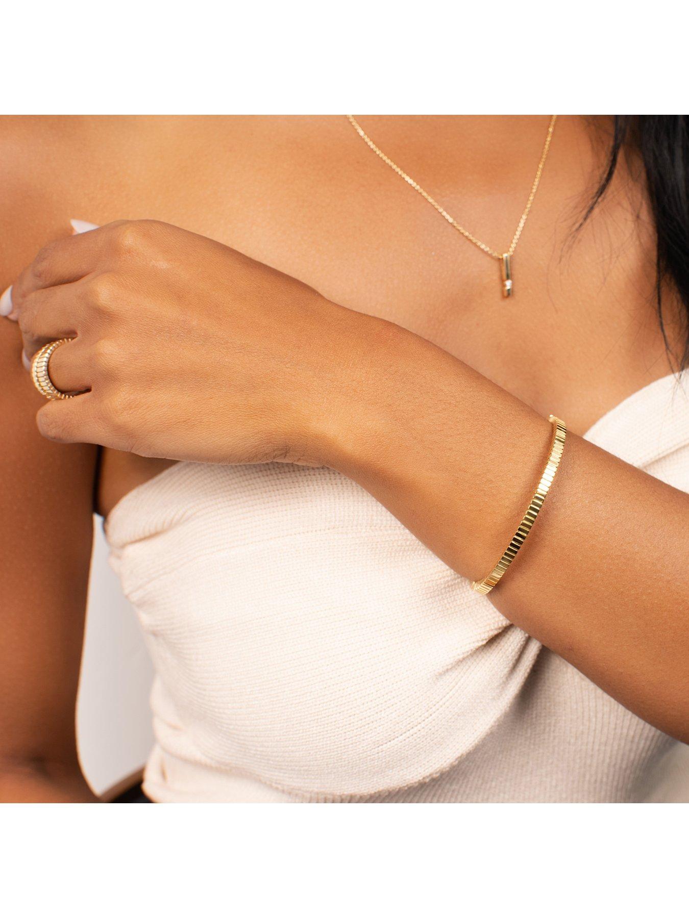 Image 5 of 7 of Kleora KLEORA LINEA Modern Electrum Linear Bangle