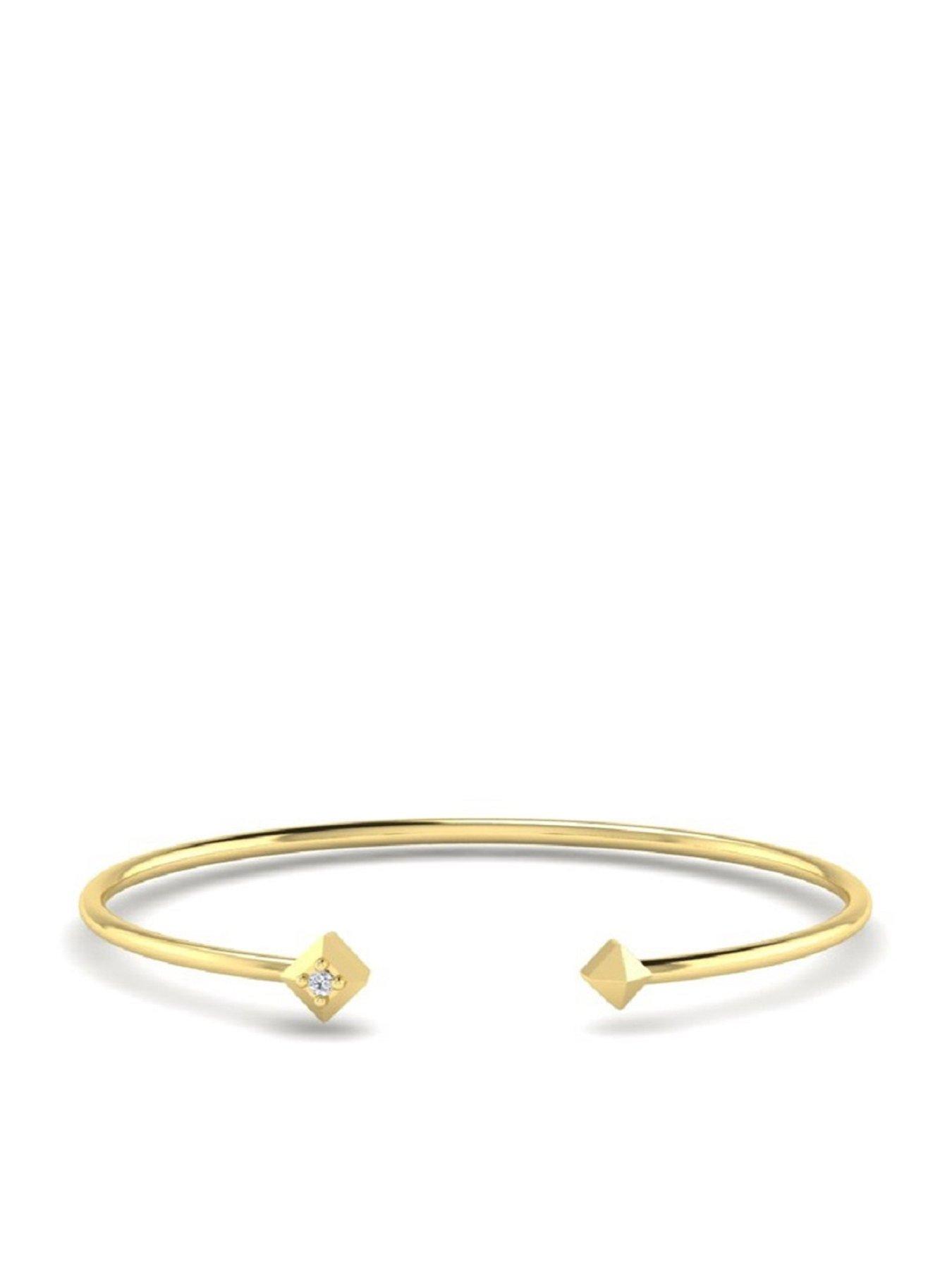 Image 2 of 6 of Kleora PYRAMID Modern Electrum Diamond Pyramid Bangle
