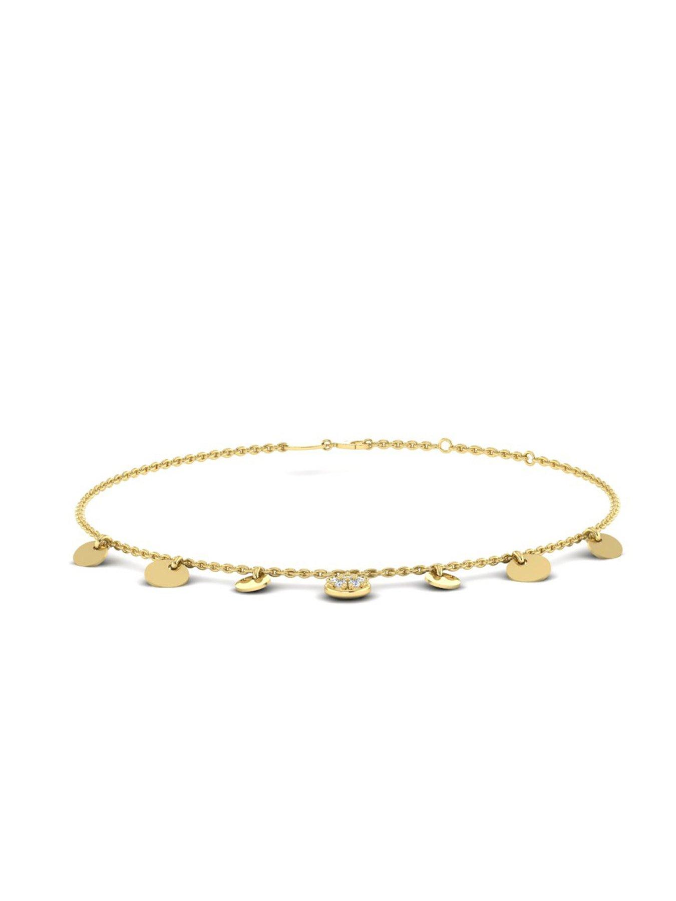 Image 2 of 6 of Kleora KLEORA AURORA Modern Electrum Diamond Disc Station Bracelet
