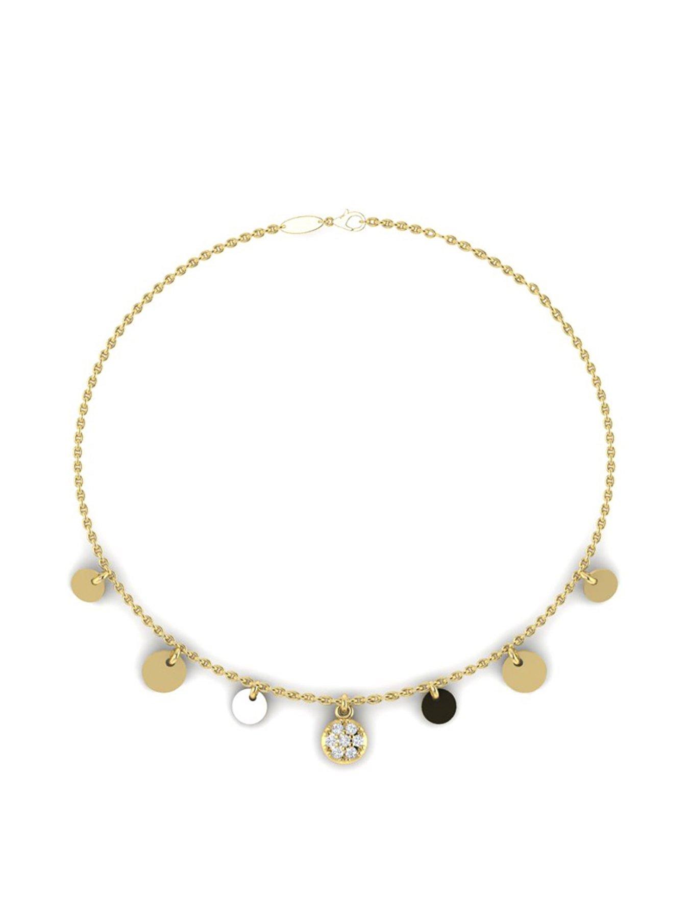 Image 3 of 6 of Kleora KLEORA AURORA Modern Electrum Diamond Disc Station Bracelet