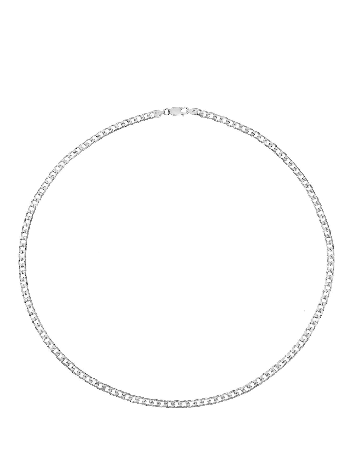 Ernest Jones Sterling Silver 24" Curb Chain