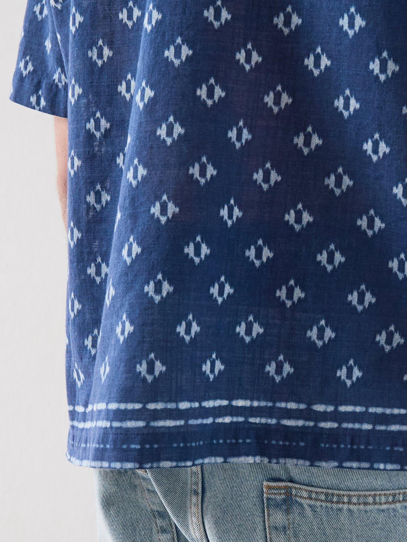 Image 5 of 6 of Mango Comino Short Sleeve Shirt - Medium Blue