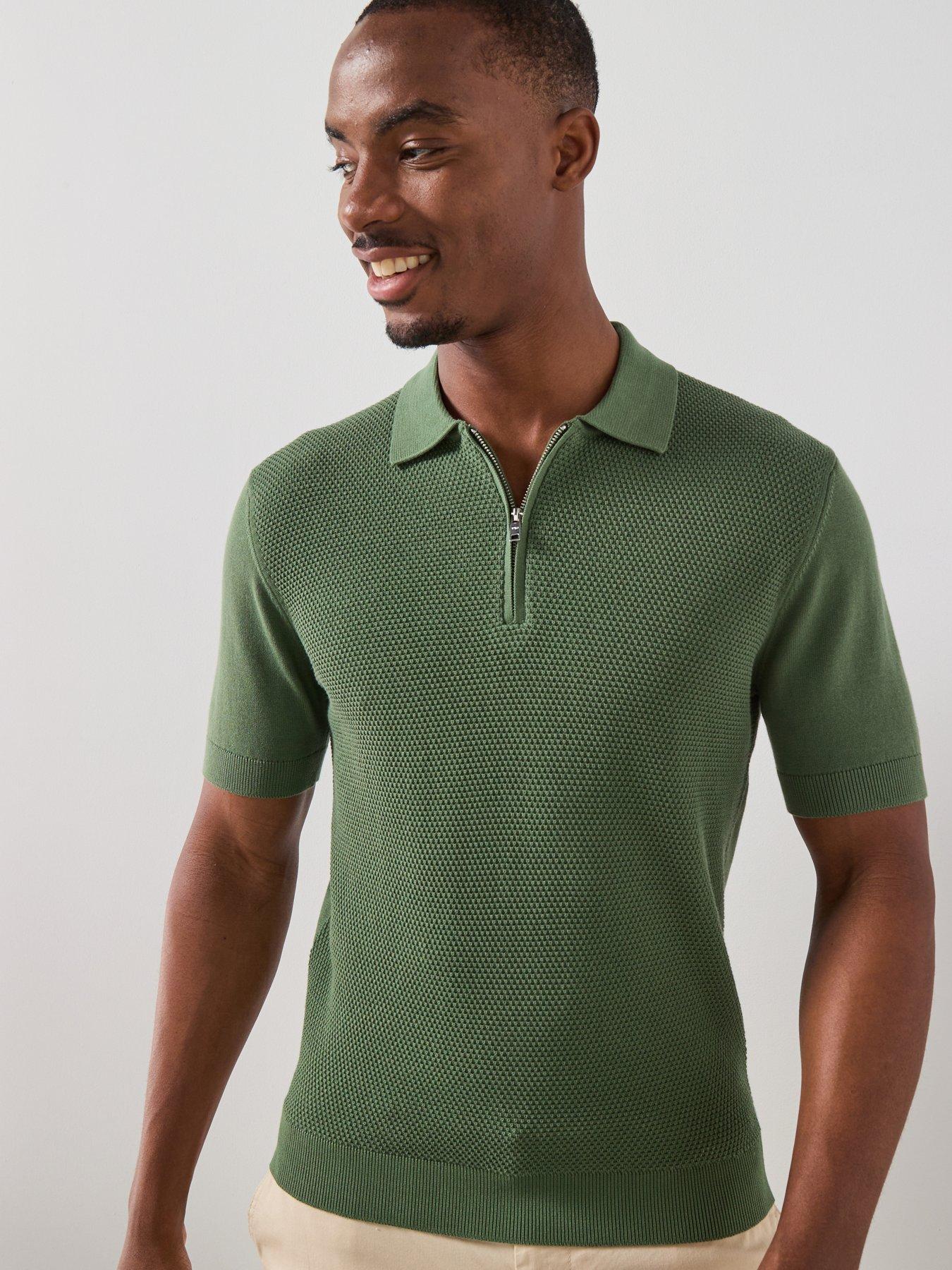 Mango Canario Short Sleeve Polo Shirt - Green
