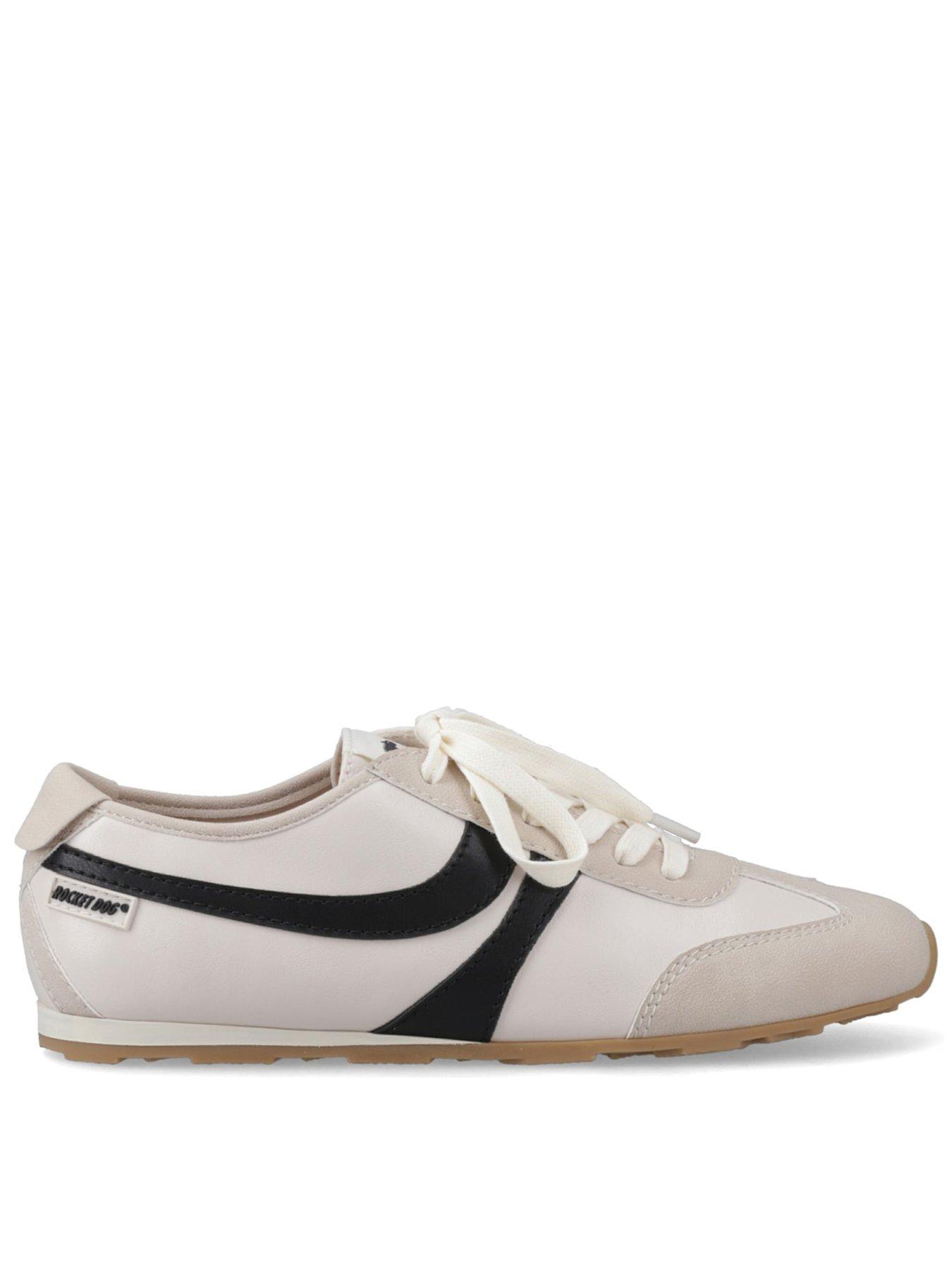 Image 1 of 4 of Rocket Dog Destin Low Profile Trainers - Off White/Black Accent