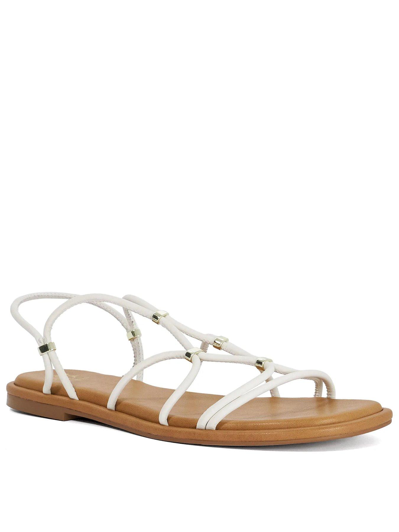 Image 1 of 5 of Dune London Leola Casual Sandals - White