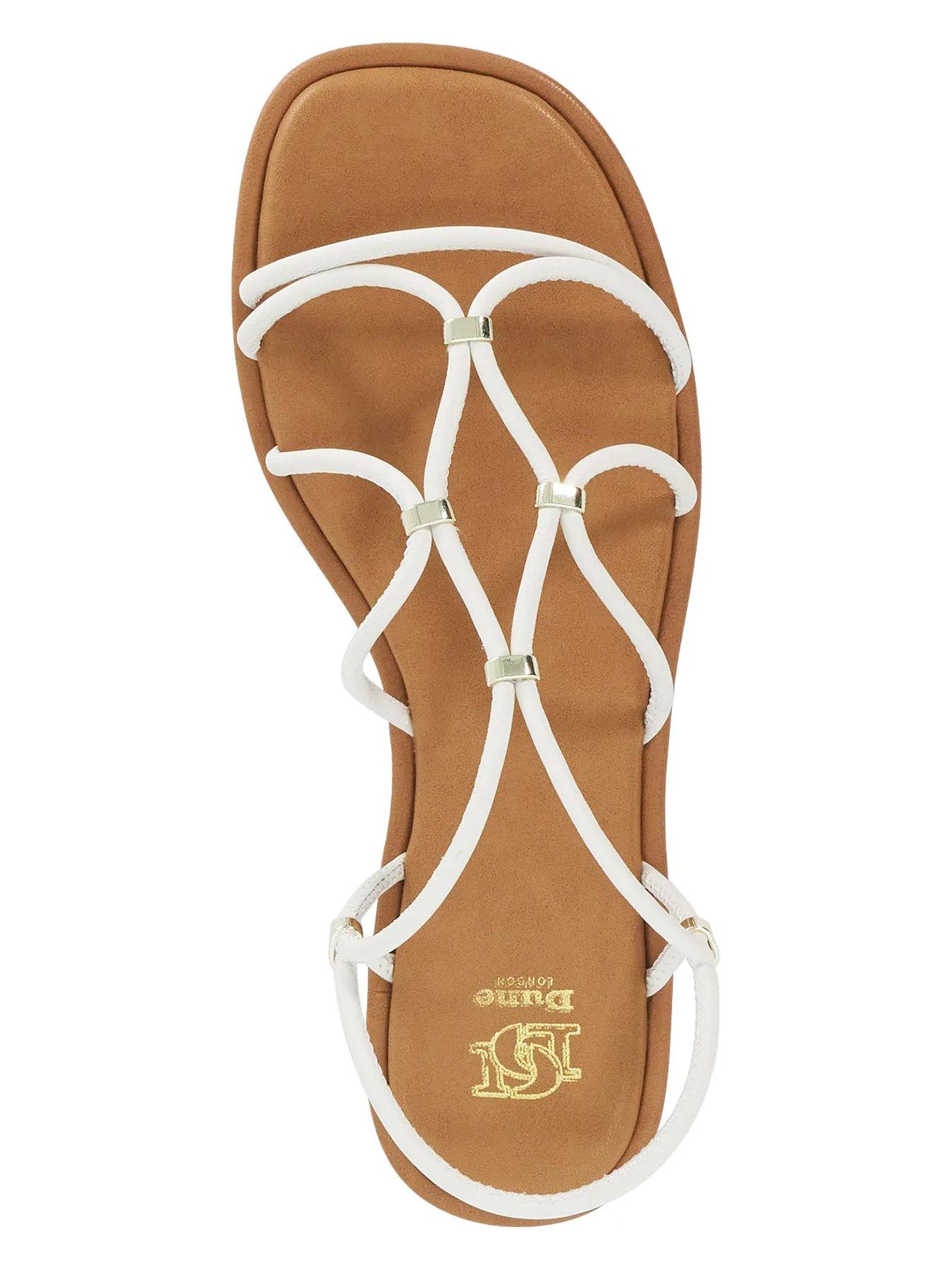 Image 4 of 5 of Dune London Leola Casual Sandals - White