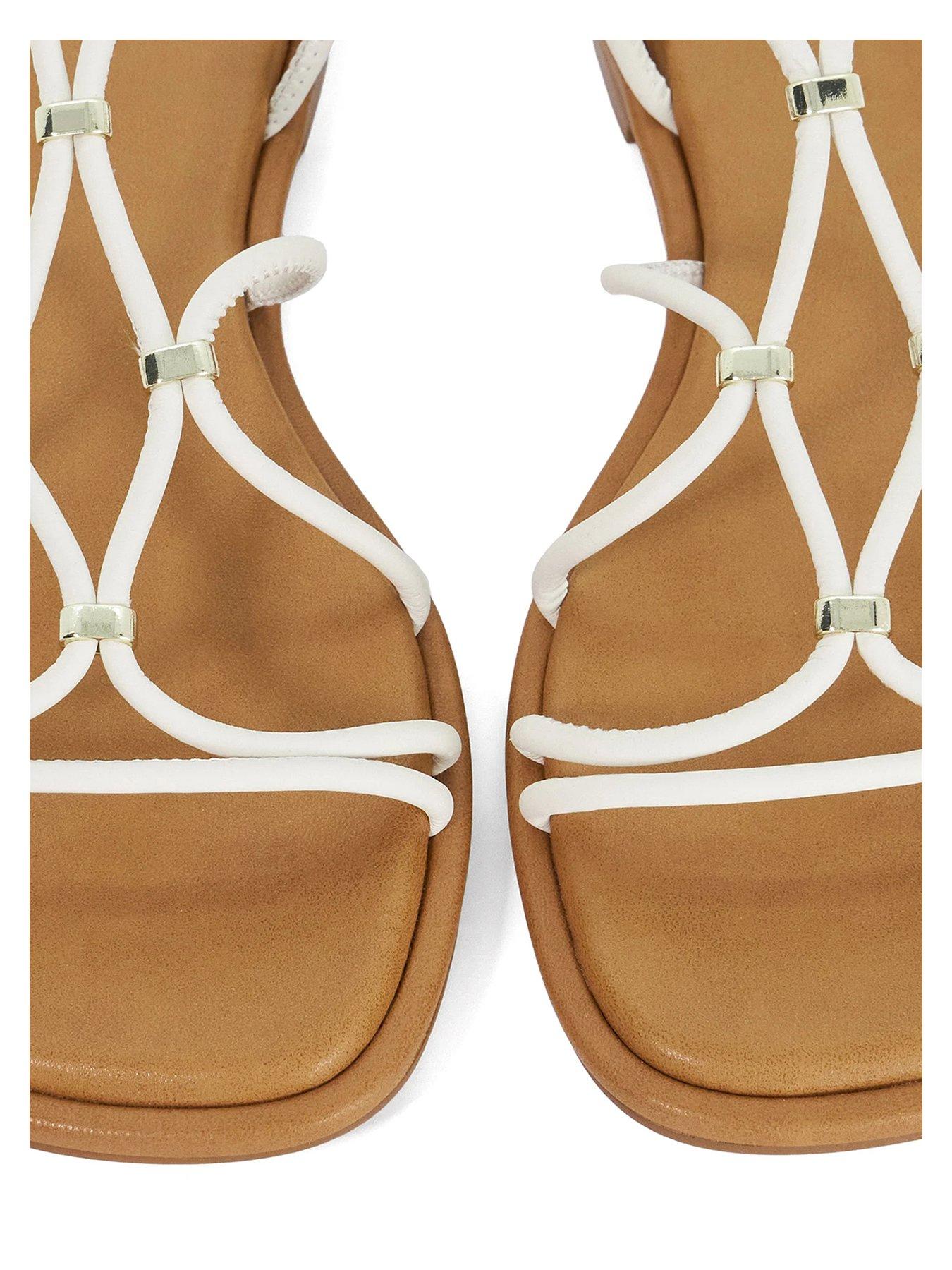Image 5 of 5 of Dune London Leola Casual Sandals - White
