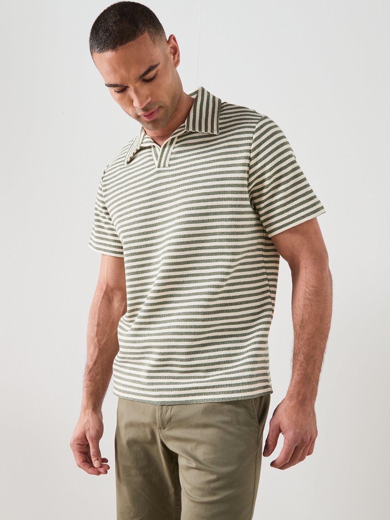 Mango Mango Xavir Short Sleeve Poloshirt - Medium Green