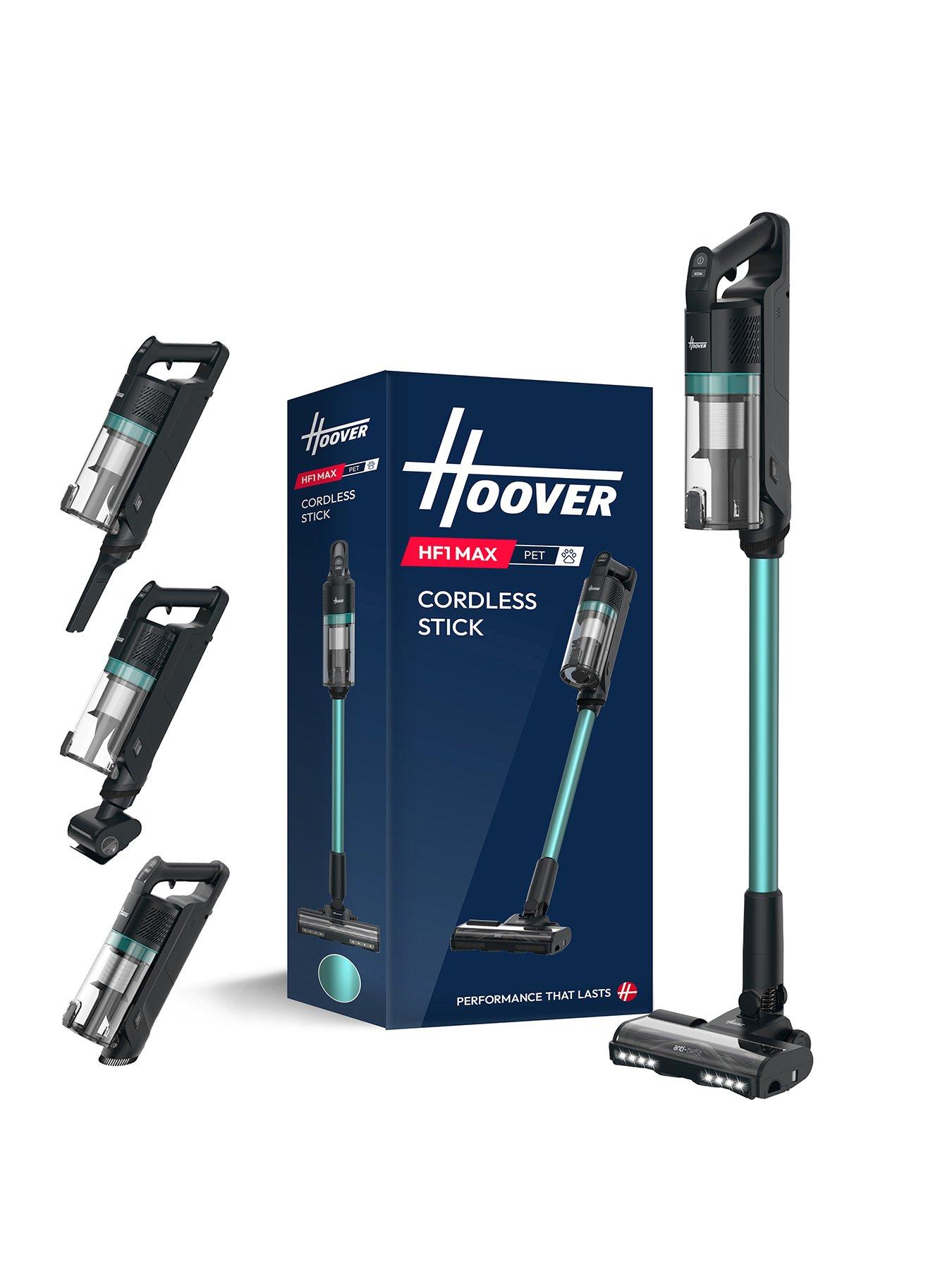 Image 1 of 8 of Hoover Hoover HF1 Max Pet Cordless Vacuum Cleaner Stick (HF1M10P), 200w motor, up to 50min Runtime, Anti-Hair Wrap, Double Edge cleaning, QuickPark,LED Light