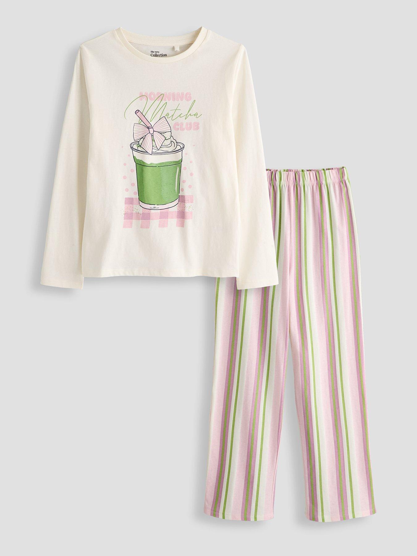 The Very Collection Matcha Stripe Value Pyjama - Multi