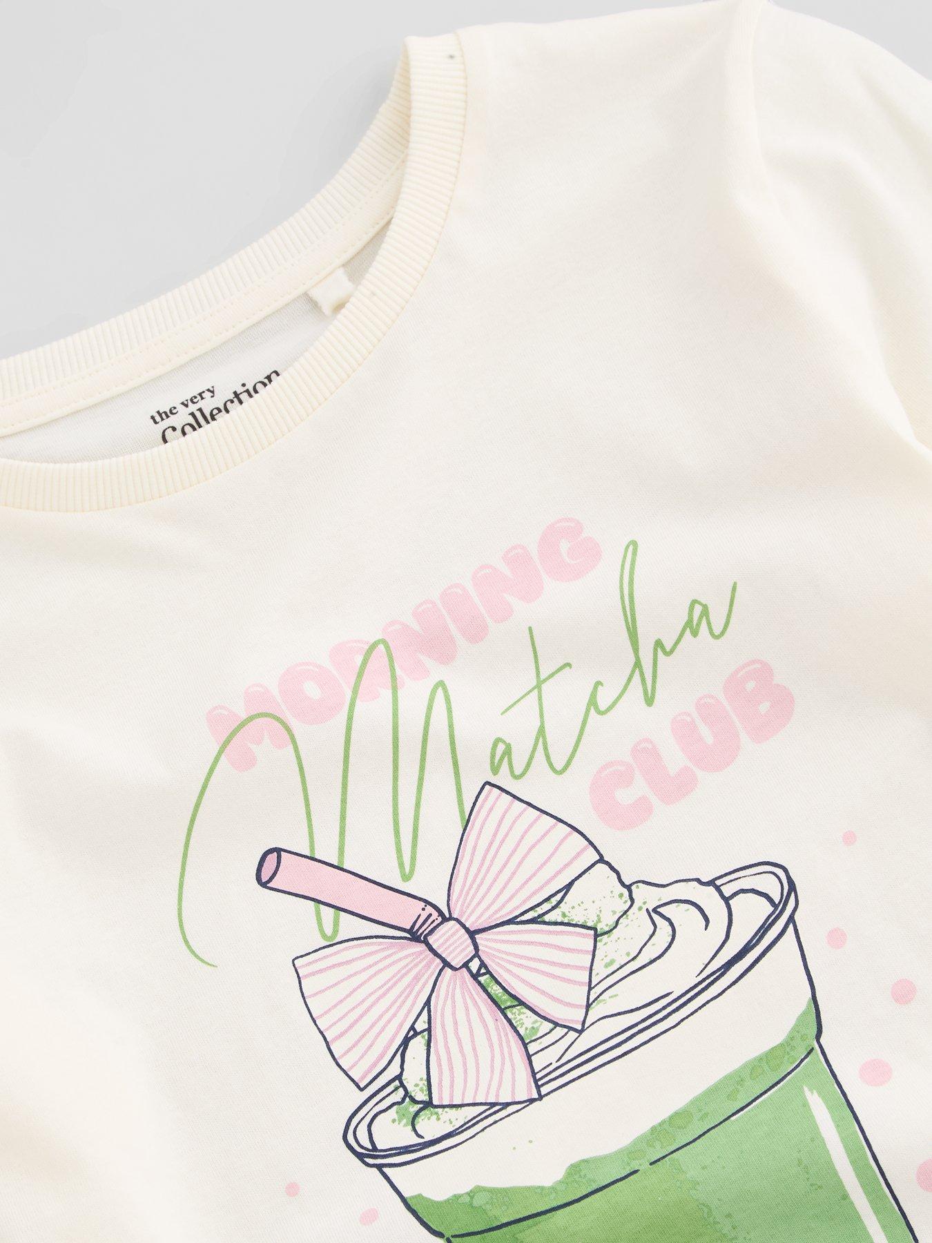 Image 4 of 6 of The Very Collection Matcha Stripe Value Pyjama (3 - 16 years) - Multi