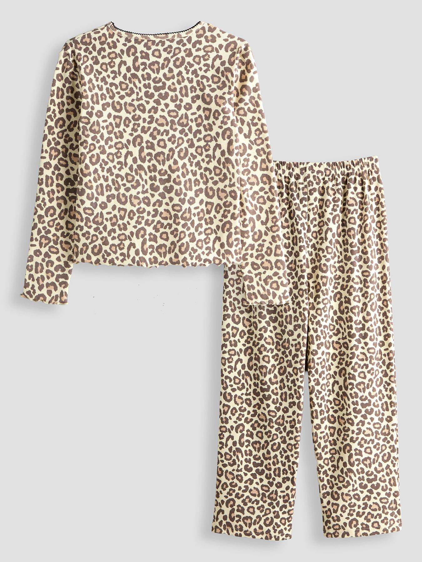 Image 2 of 5 of The Very Collection Leopard Print Long Sleeve Pyjama - Multi