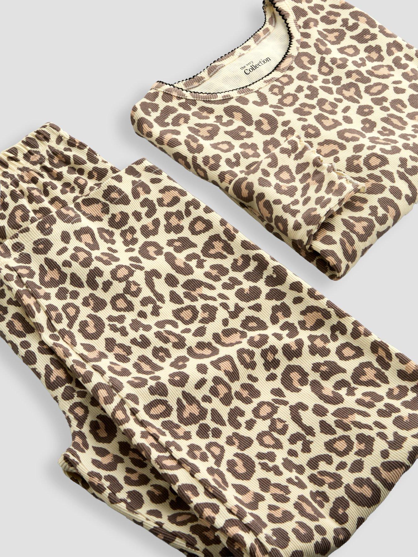 Image 5 of 5 of The Very Collection Leopard Print Long Sleeve Pyjama - Multi