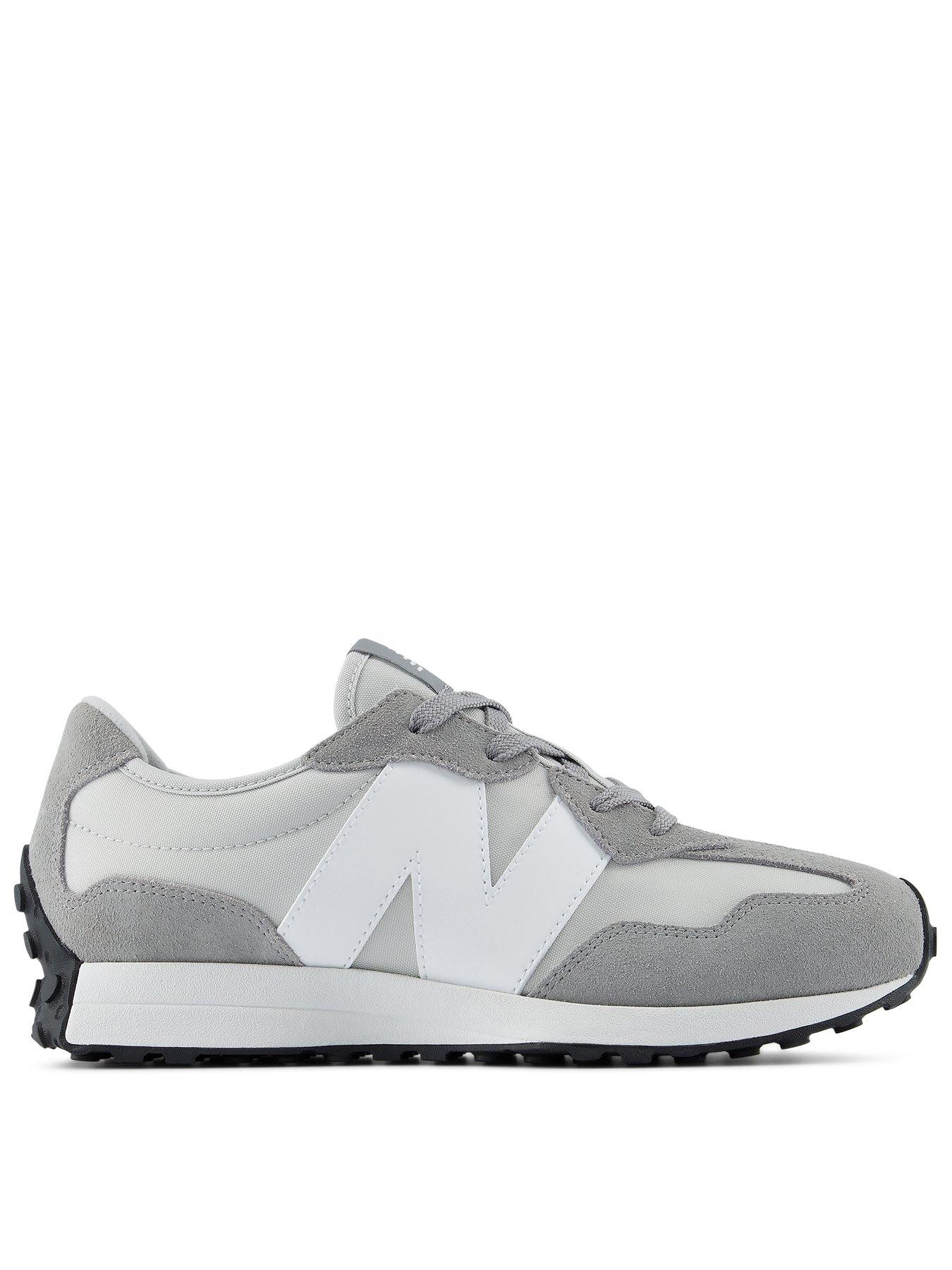Image 1 of 6 of New Balance Junior 327 Lace Retro Running Trainers - Grey