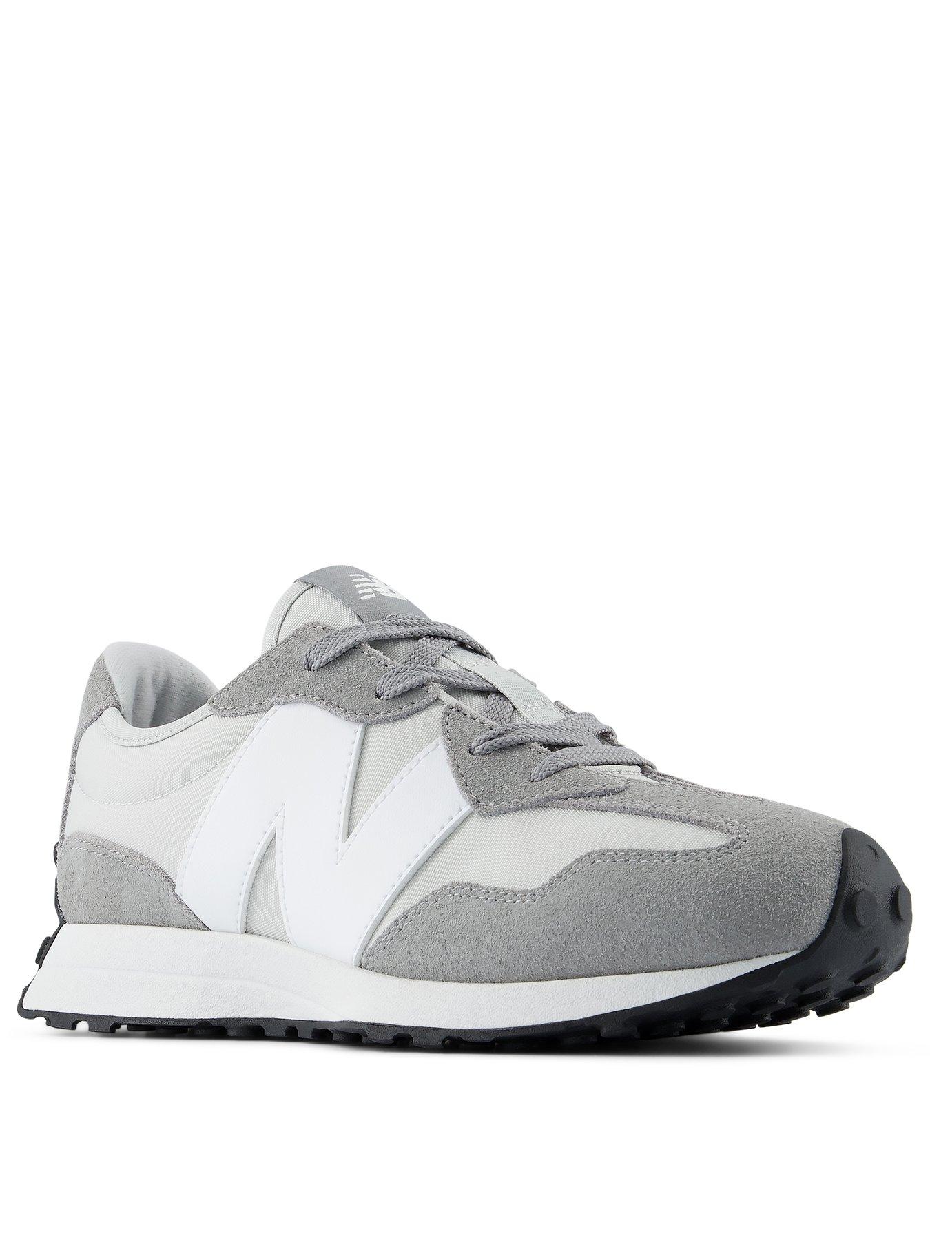 Image 2 of 6 of New Balance Junior 327 Lace Retro Running Trainers - Grey
