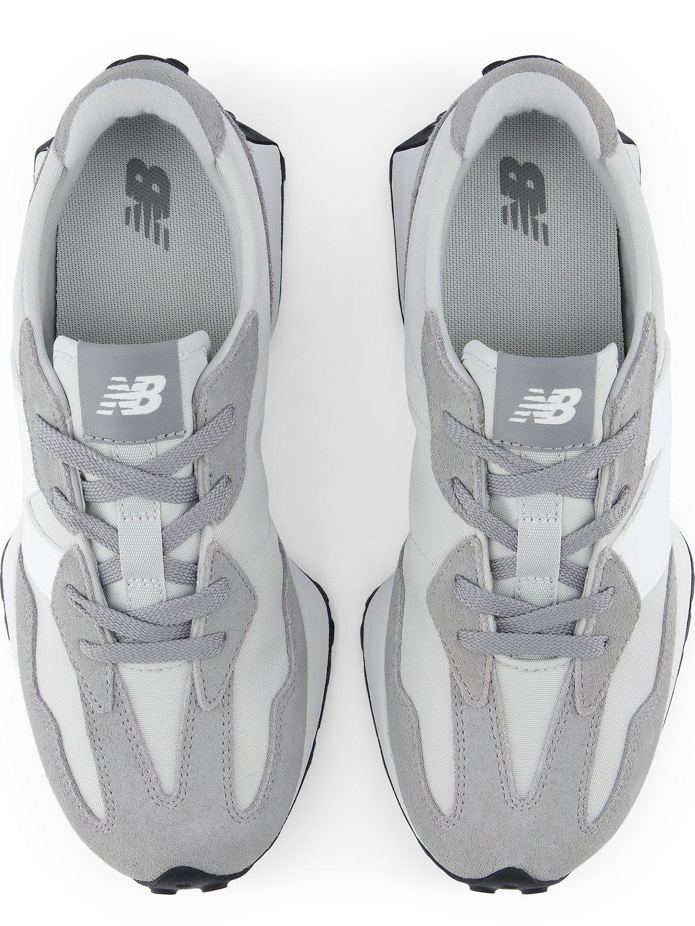 Image 4 of 6 of New Balance Junior 327 Lace Retro Running Trainers - Grey