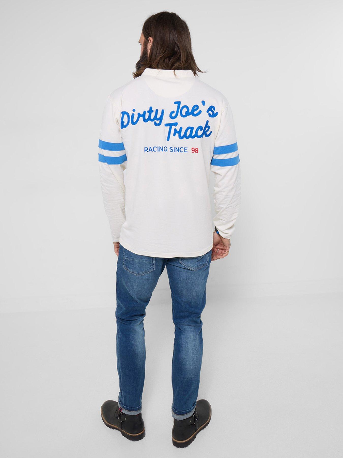 Image 2 of 6 of Joe Browns Joe Browns Retro Ride Embroidered Long Sleeve Henley T-Shirt - White
