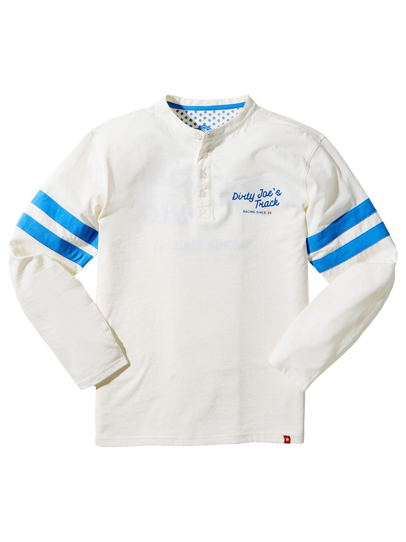 Image 5 of 6 of Joe Browns Joe Browns Retro Ride Embroidered Long Sleeve Henley T-Shirt - White