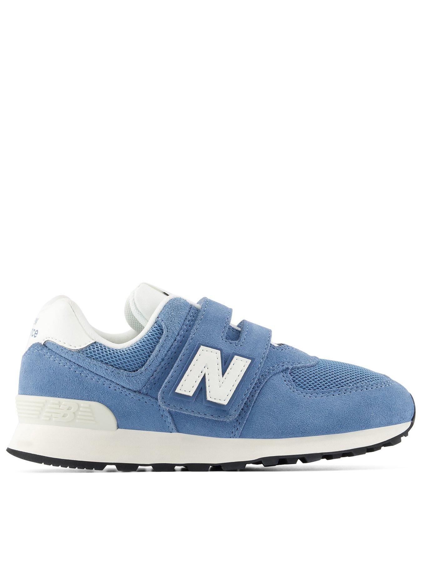 Image 1 of 6 of New Balance Kids' 574 Hook-and-Loop Trainers - Blue