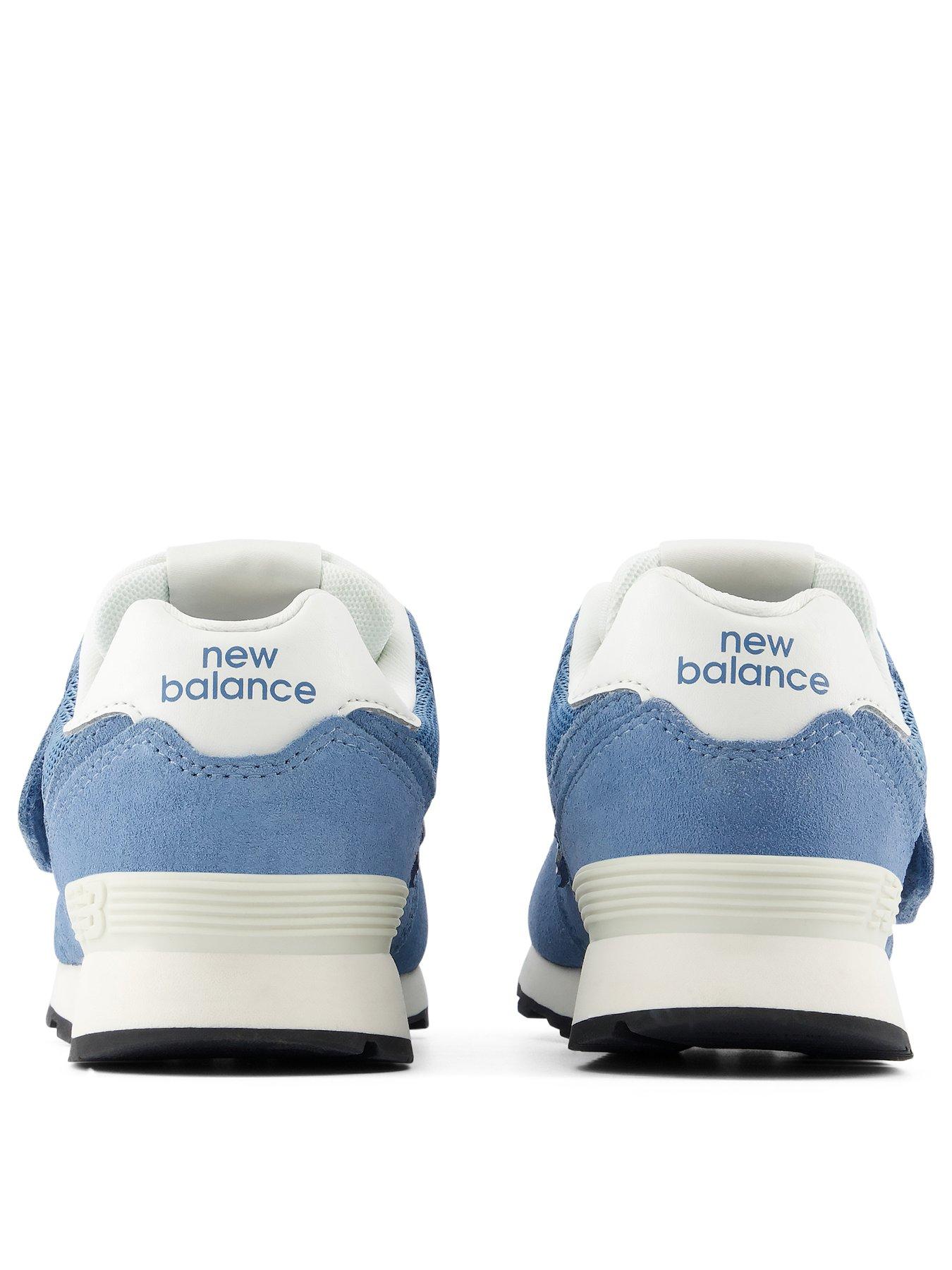 Image 3 of 6 of New Balance Kids' 574 Hook-and-Loop Trainers - Blue