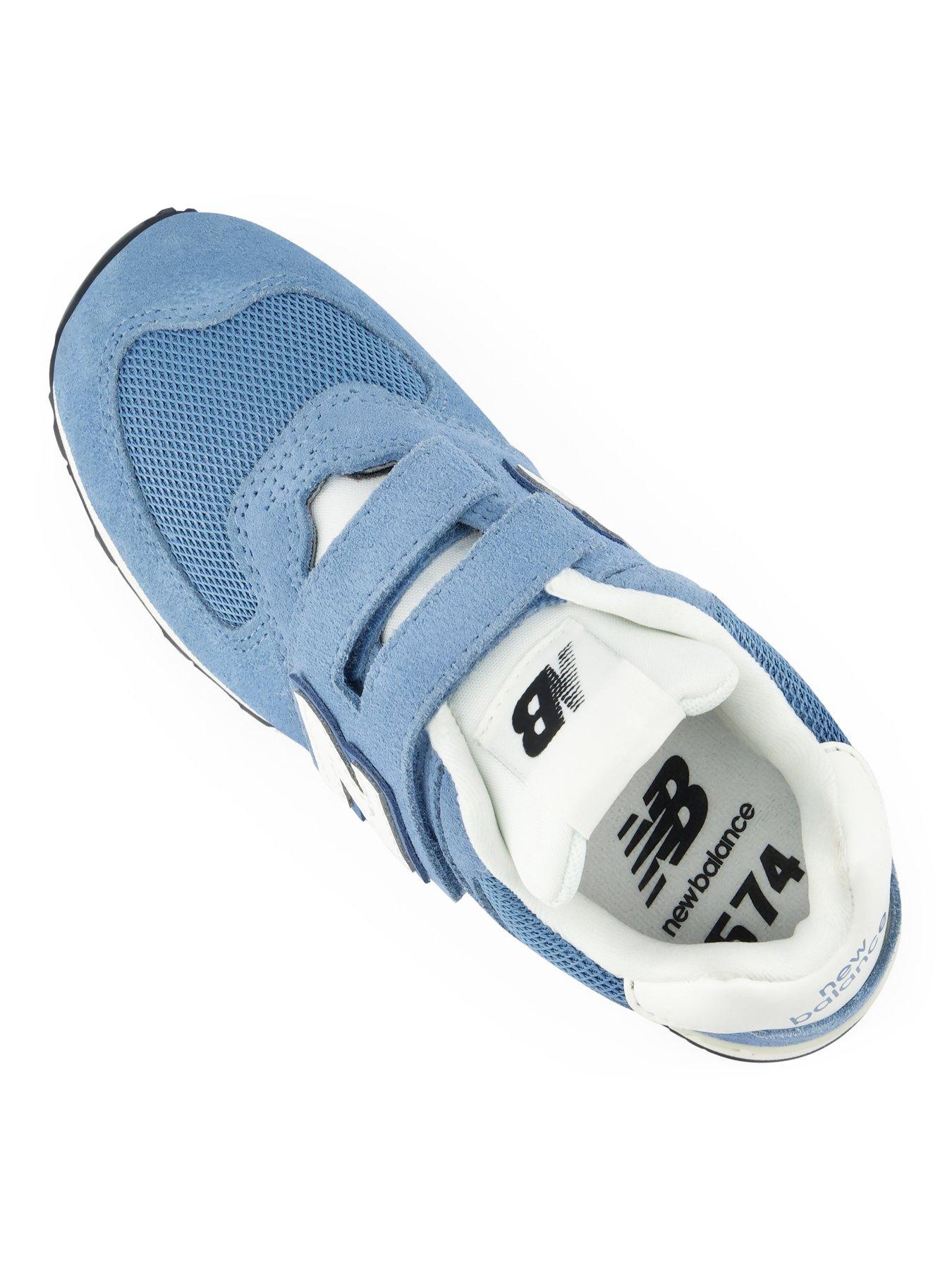 Image 5 of 6 of New Balance Kids' 574 Hook-and-Loop Trainers - Blue