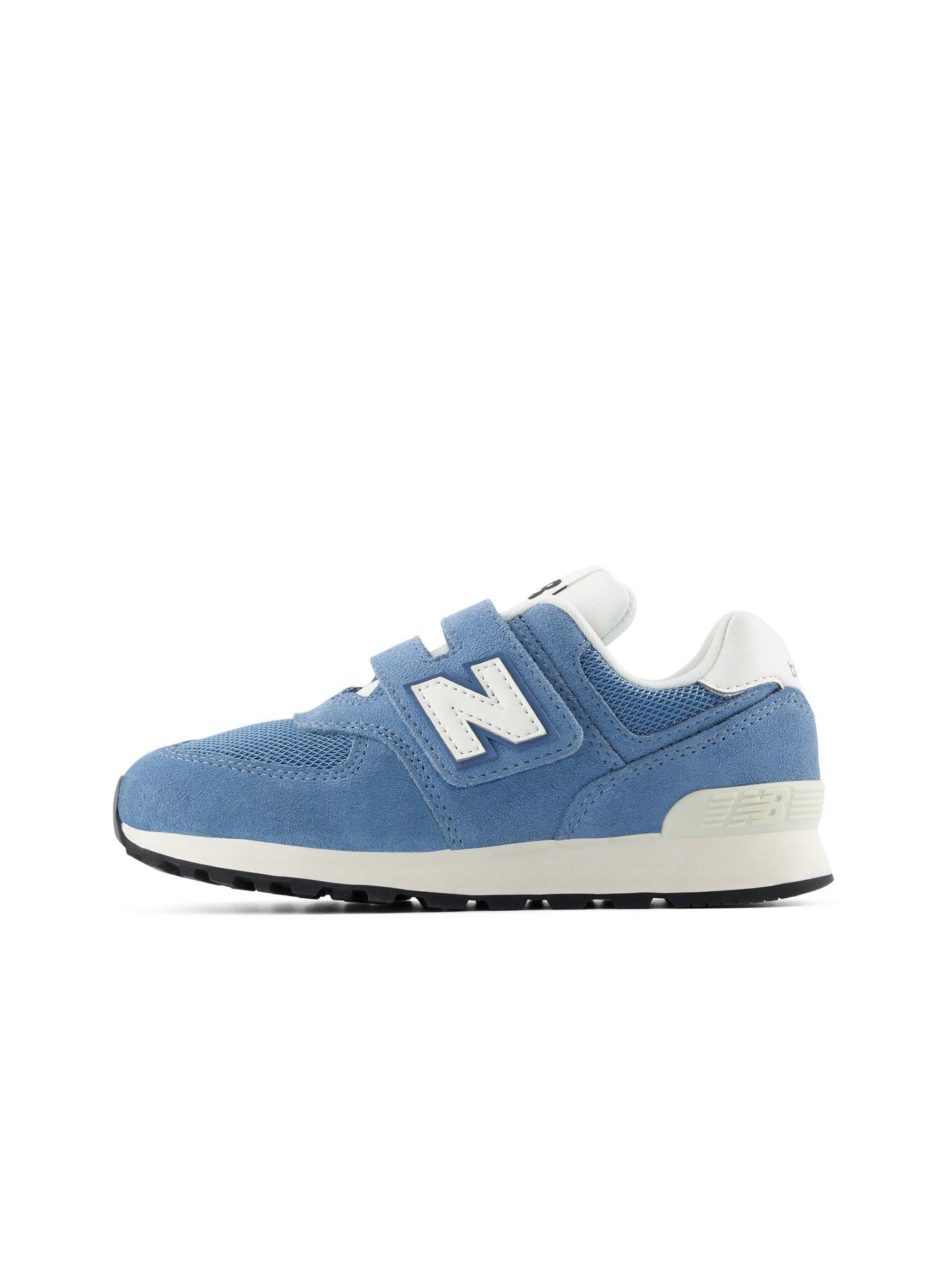 Image 6 of 6 of New Balance Kids' 574 Hook-and-Loop Trainers - Blue