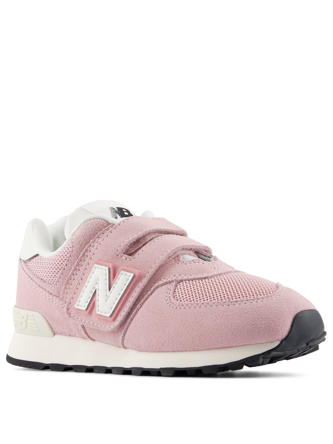 Image 2 of 7 of New Balance Kids' 574 Hook &amp; Loop Trainers - Pink