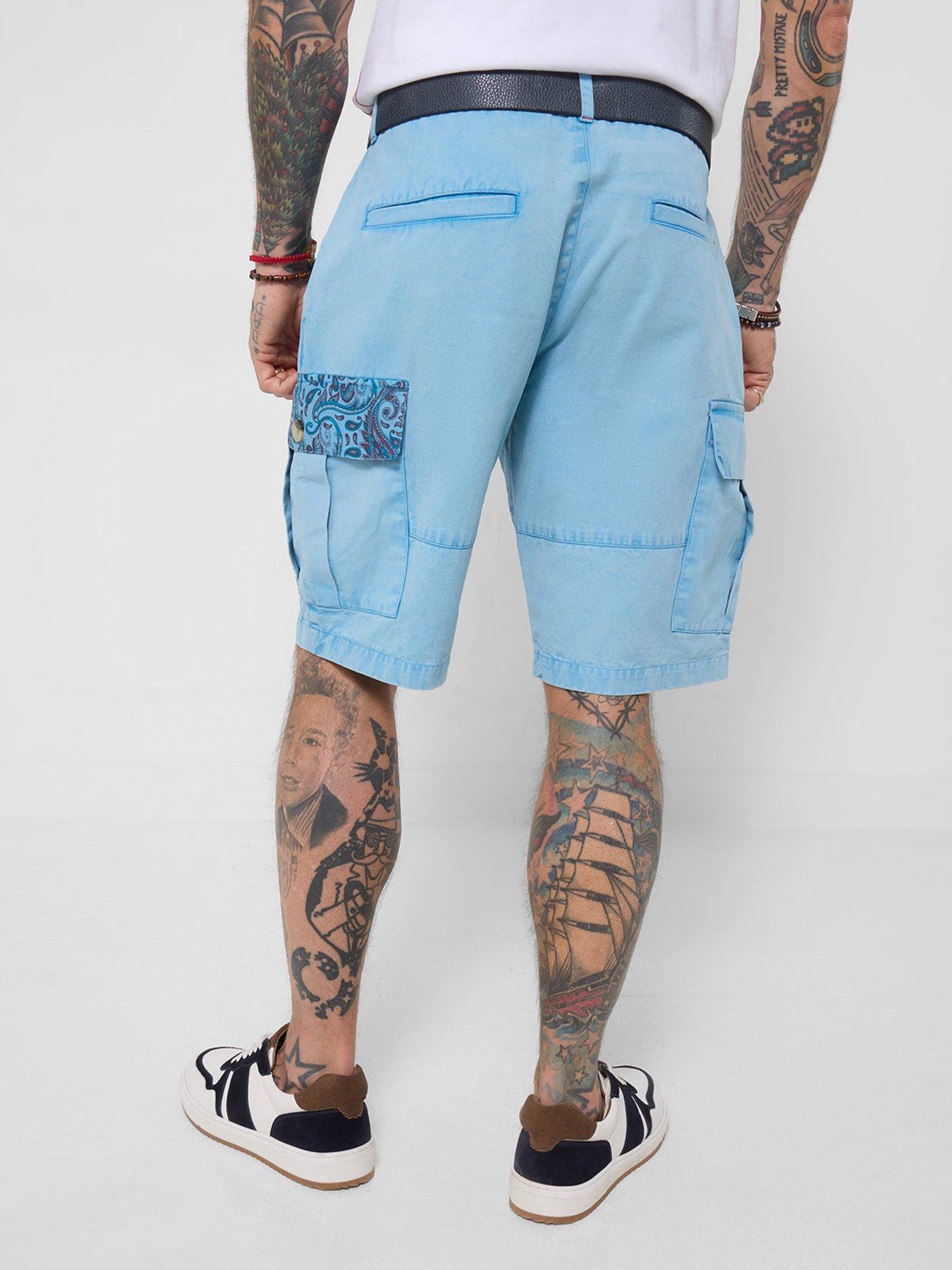 Image 2 of 5 of Joe Browns Captivating Customised Cargo Shorts - Blue