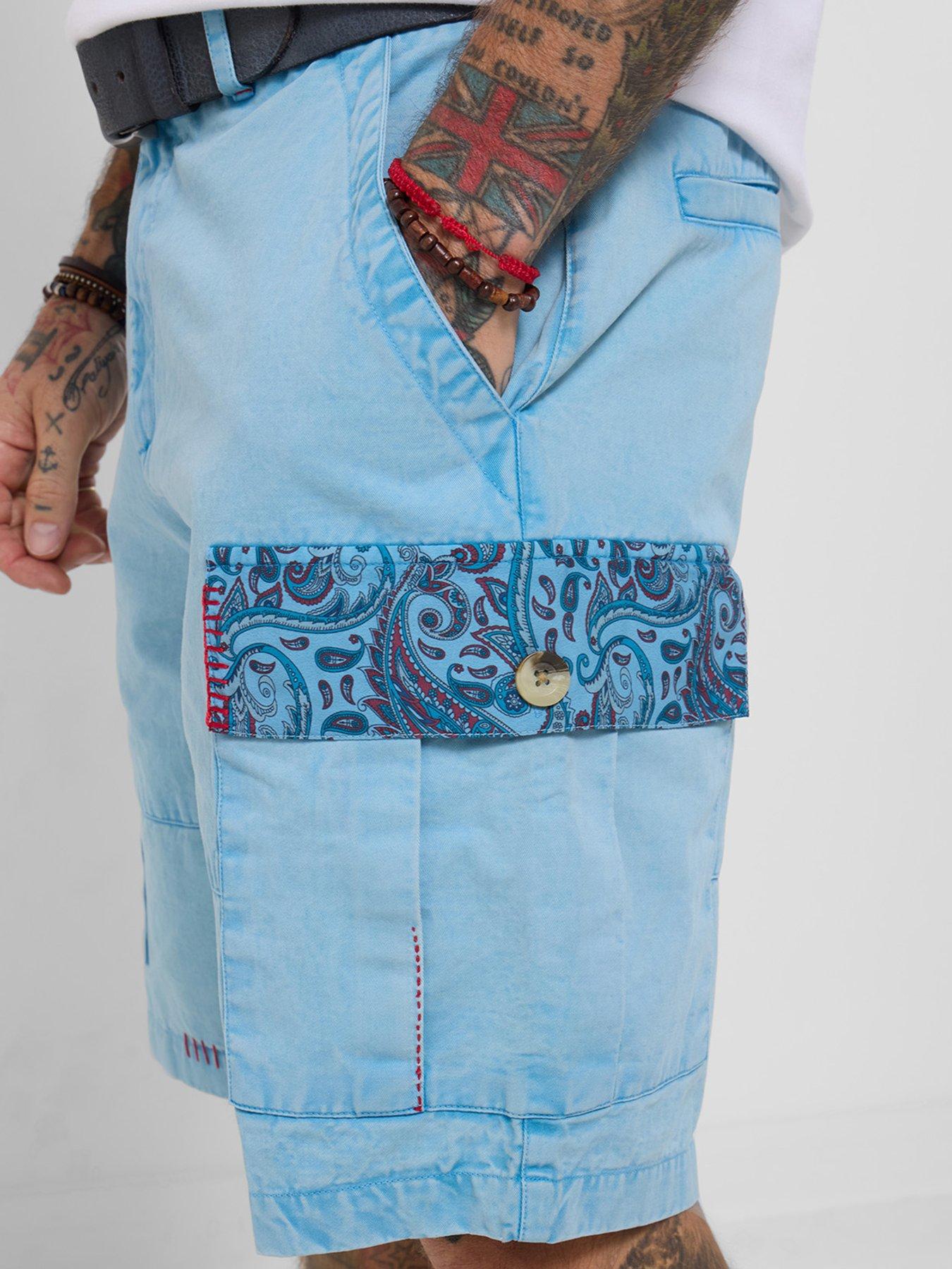 Image 4 of 5 of Joe Browns Captivating Customised Cargo Shorts - Blue