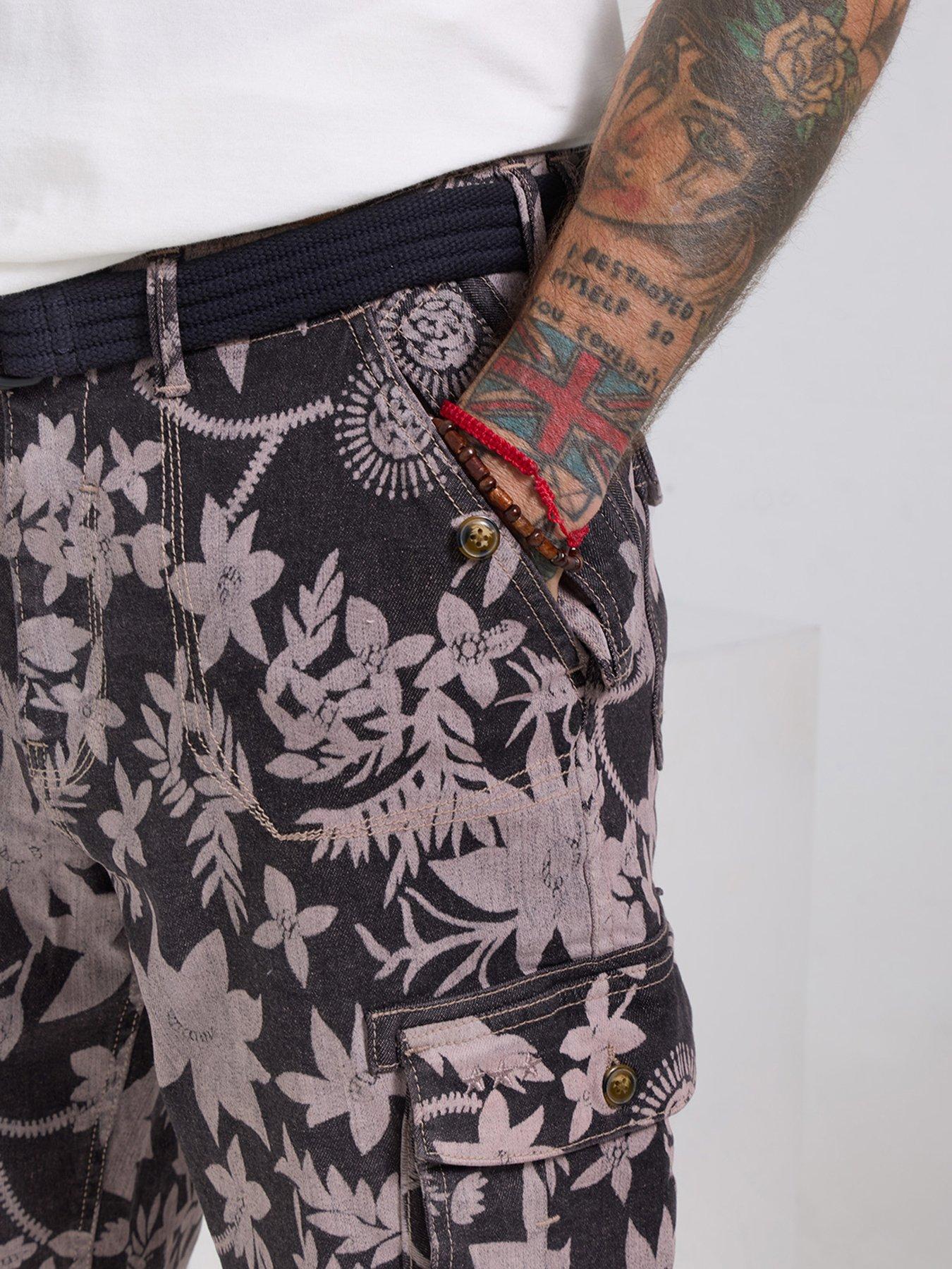 Image 4 of 7 of Joe Browns Joe Browns Fun and Floral Printed Cargo Shorts